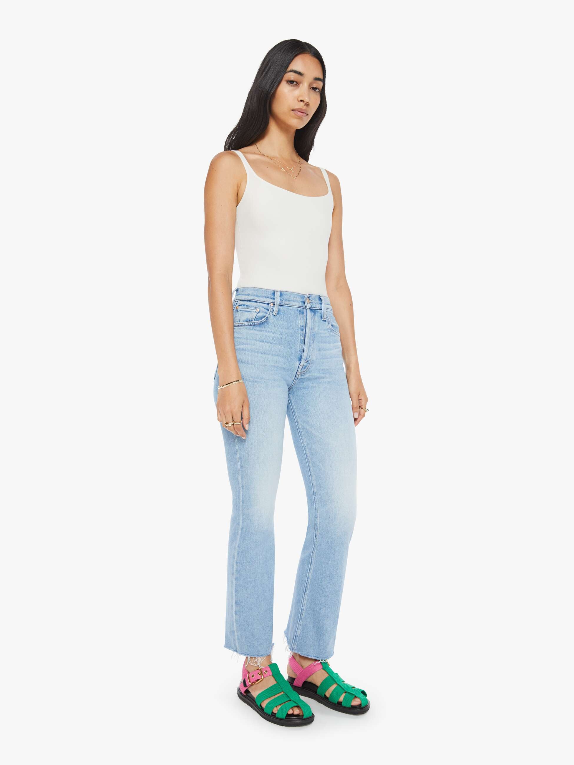 The Tripper Flood Fray - Look Ma, No Hands! | MOTHER DENIM