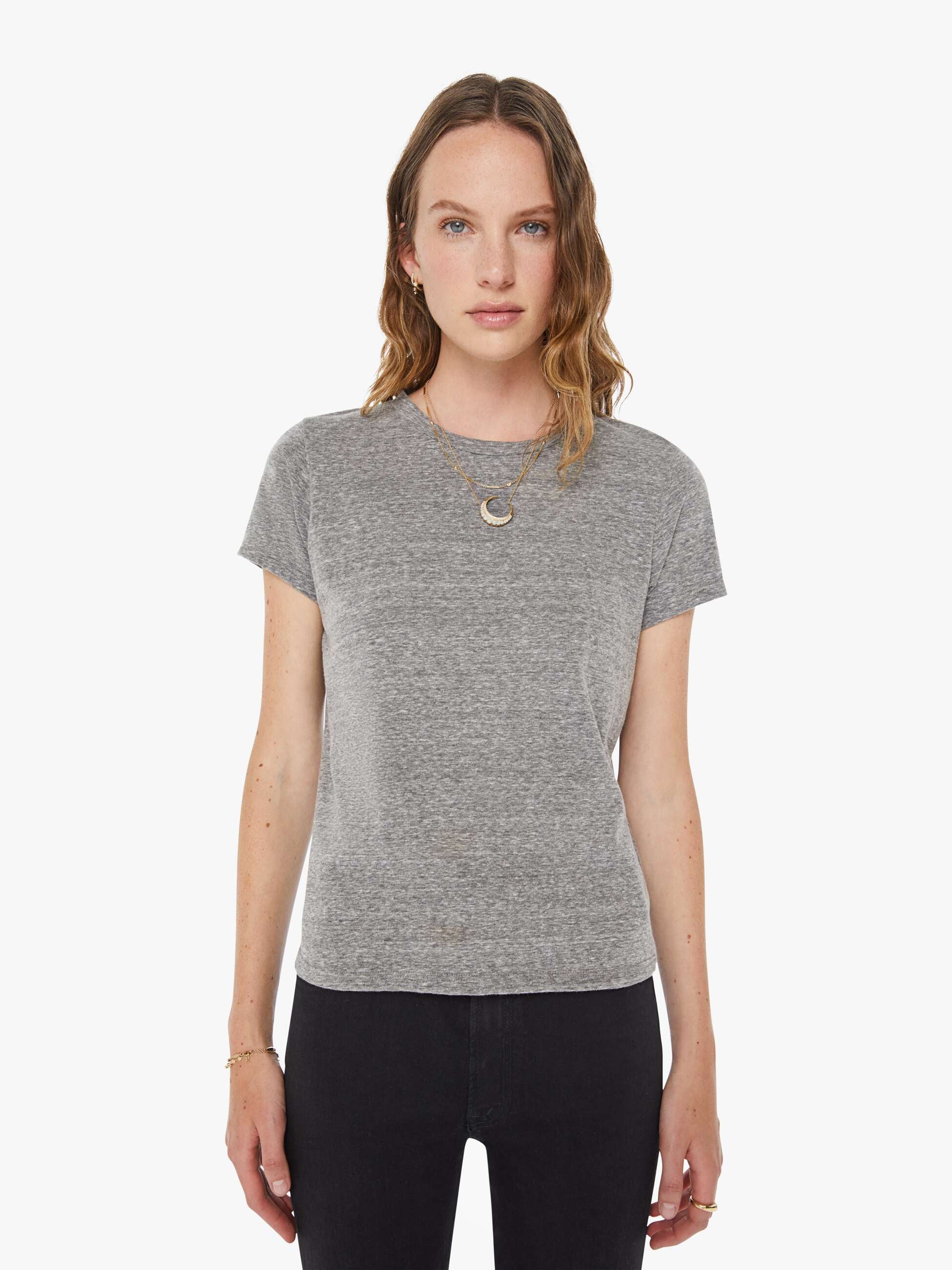THE LIL GOODIE GOODIE - HEATHER GREY | MOTHER DENIM THE LIL GOODIE GOODIE - HEATHER GREY | MOTHER DENIM