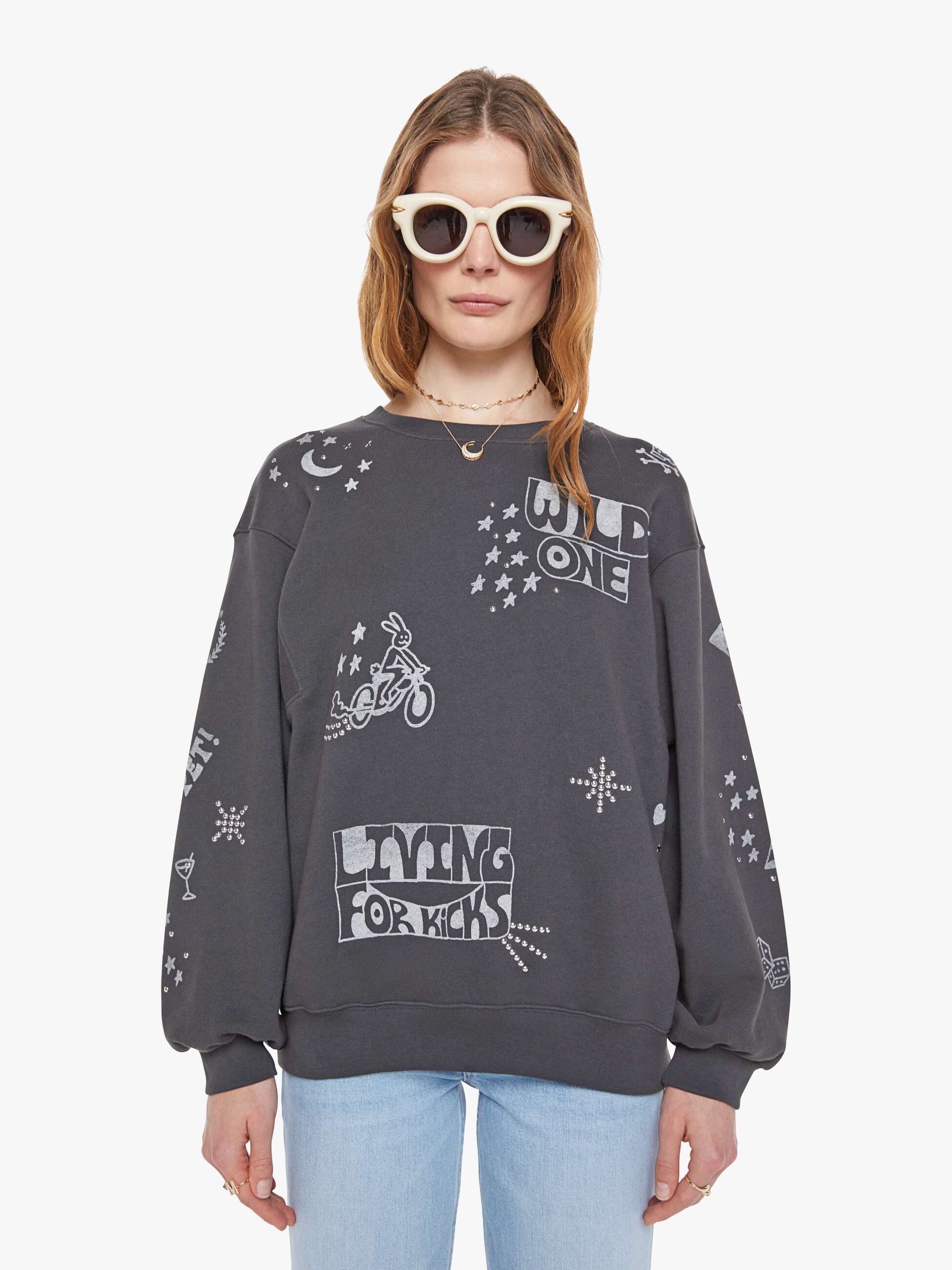 deru2828 Sweatshirt Set Up 　人工衛星　M deru2828 Sweatshirt Set Up 人工衛星 M deru2828 Sweatshirt Set Up