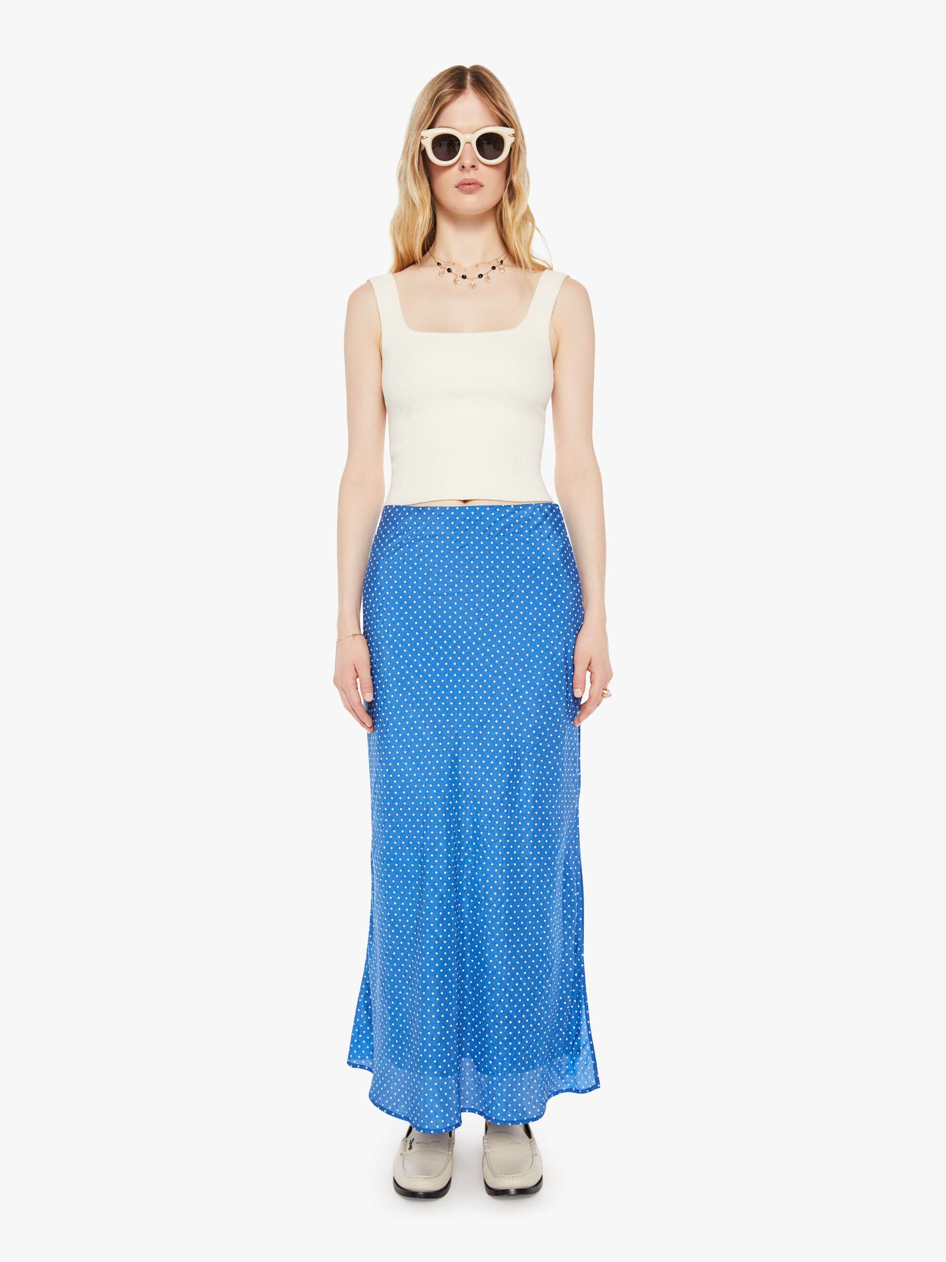 Alix Of Bohemia Lyra Skirt - Blue Harbor | MOTHER DENIM