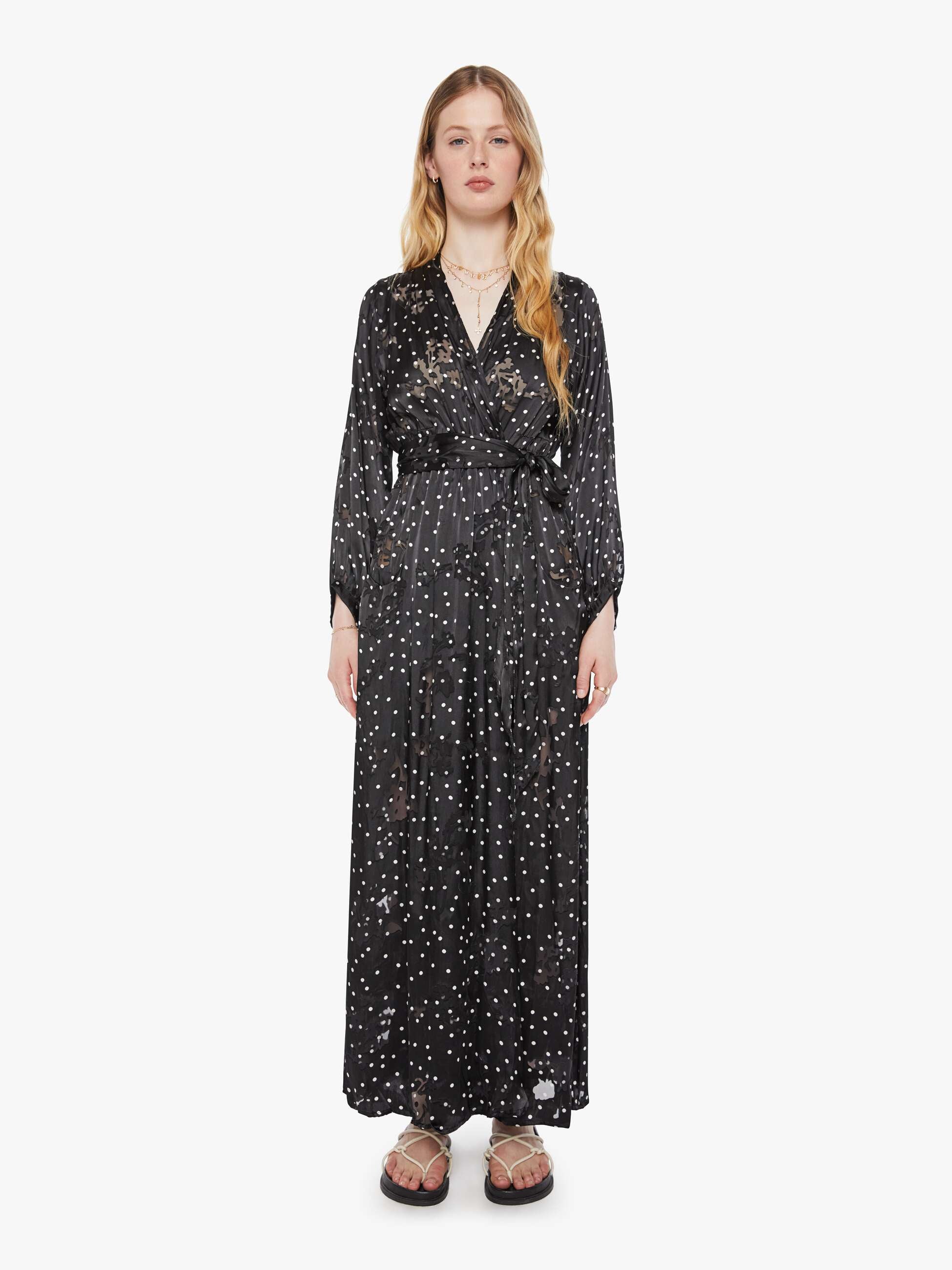 Natalie Martin Nico L/S Maxi - Midnight Burnout | MOTHER DENIM
