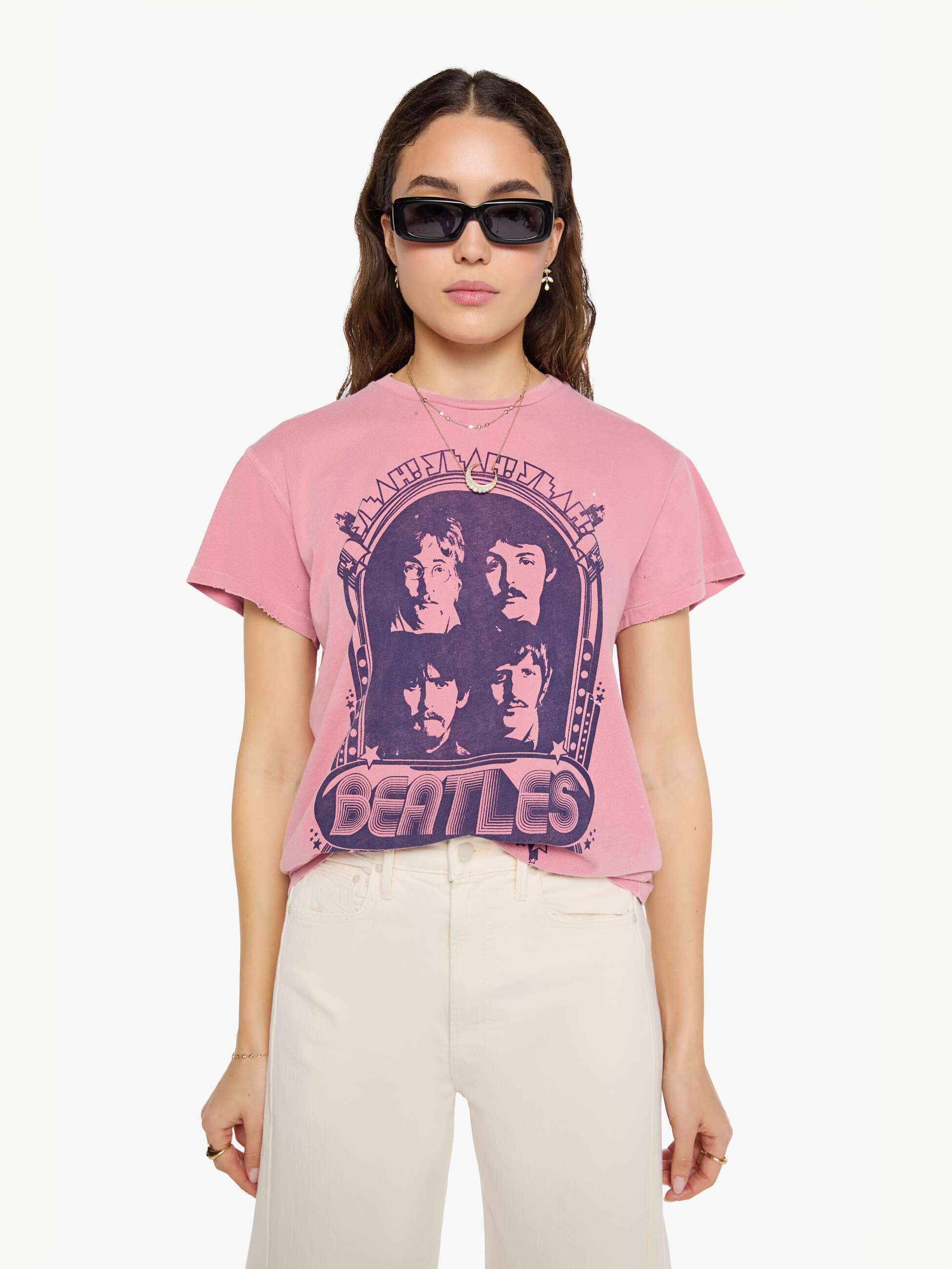 MadeWorn The Beatles Tee - Petal | MOTHER DENIM