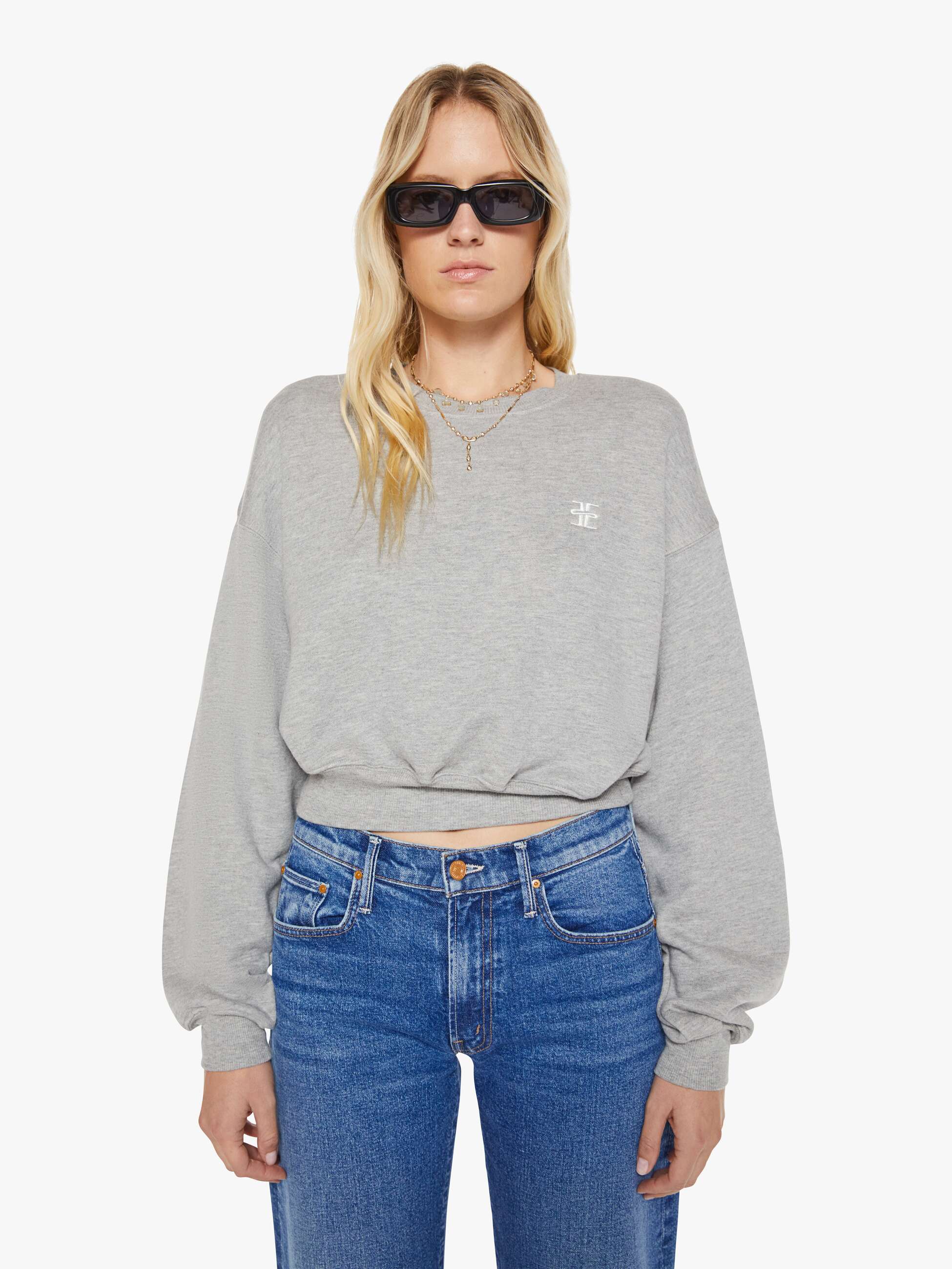 定番 mame スウェット Acne Chloe Carven TOGA Acne Studios - Wrinkled v-neck sweater - Old pink