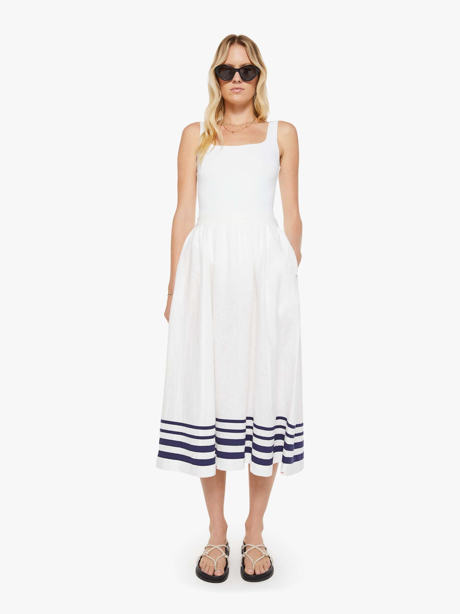 XiRENA Lucille Skirt - White | MOTHER DENIM