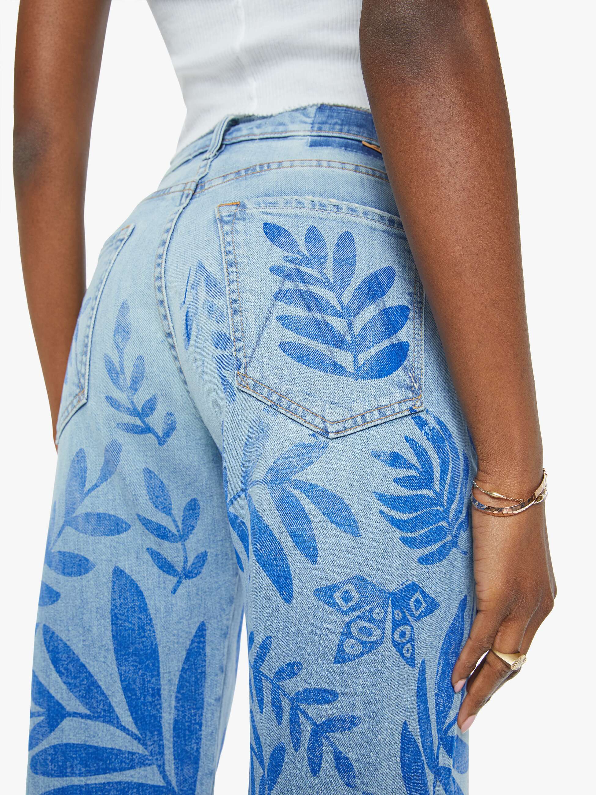 The Lasso Sneak - Pressed Leaves | MOTHER DENIM