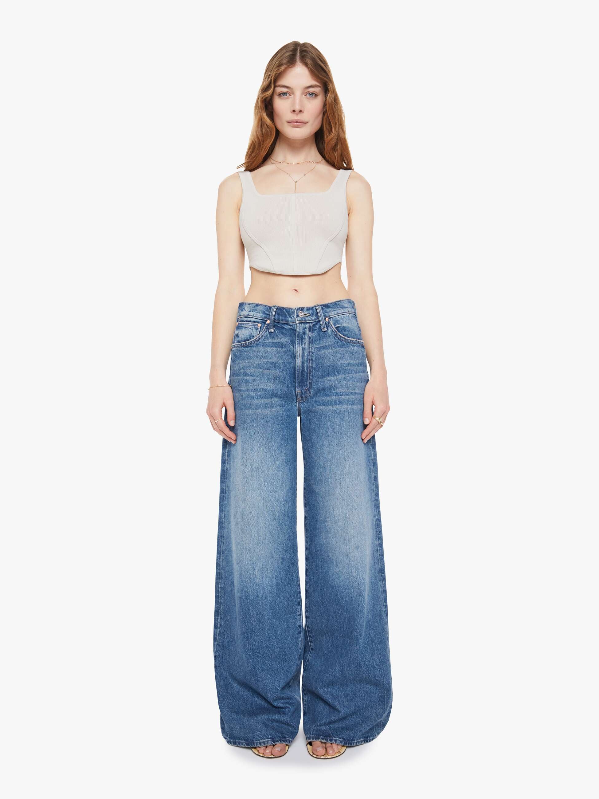 パンツ MOTHER The Ditcher Roller Hover The Ditcher Roller Zip Skimp - Music Is The Medium | MOTHER DENIM