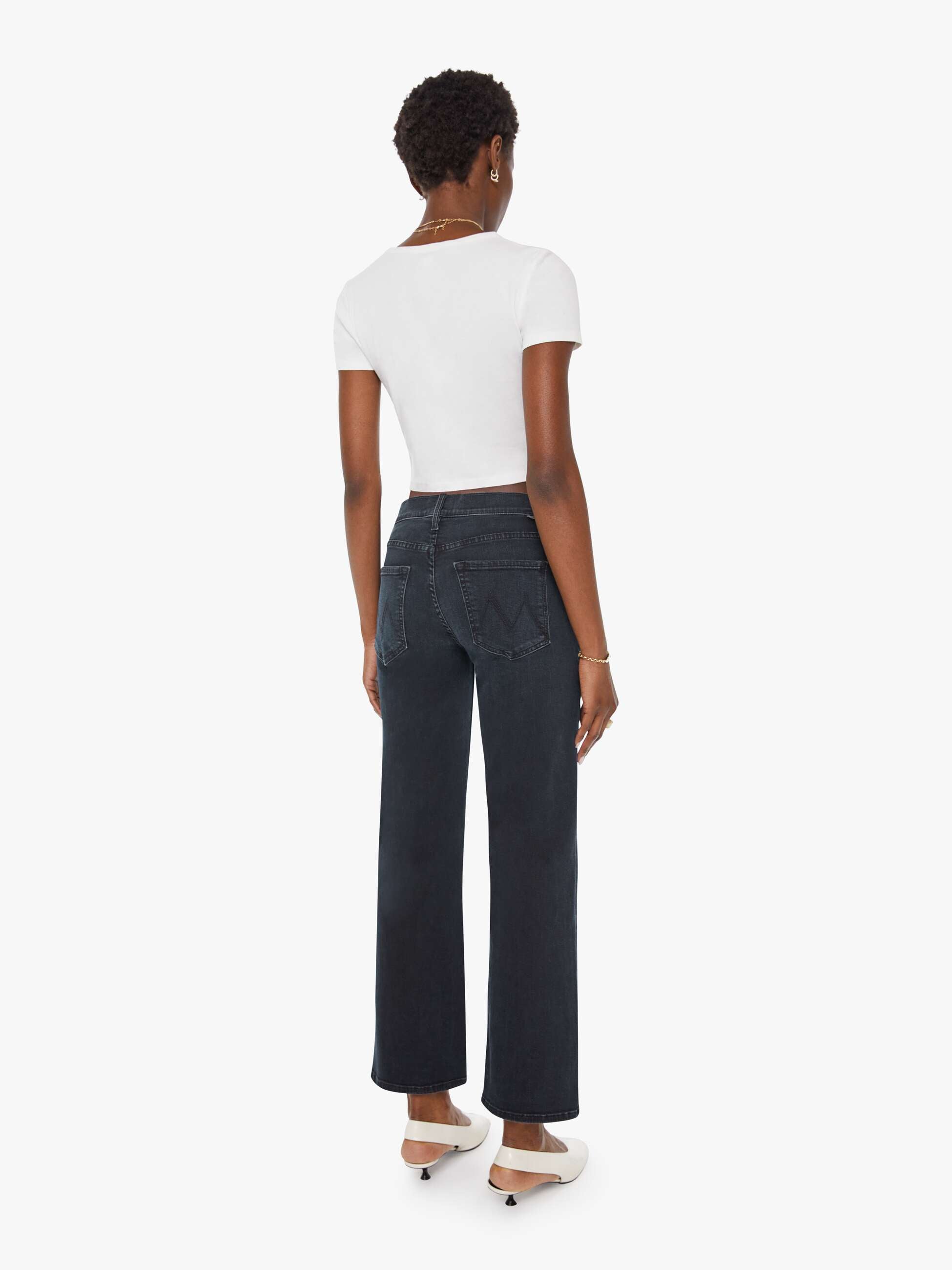 The Mid Rise Zip Rambler Ankle - Night In Venice | MOTHER DENIM