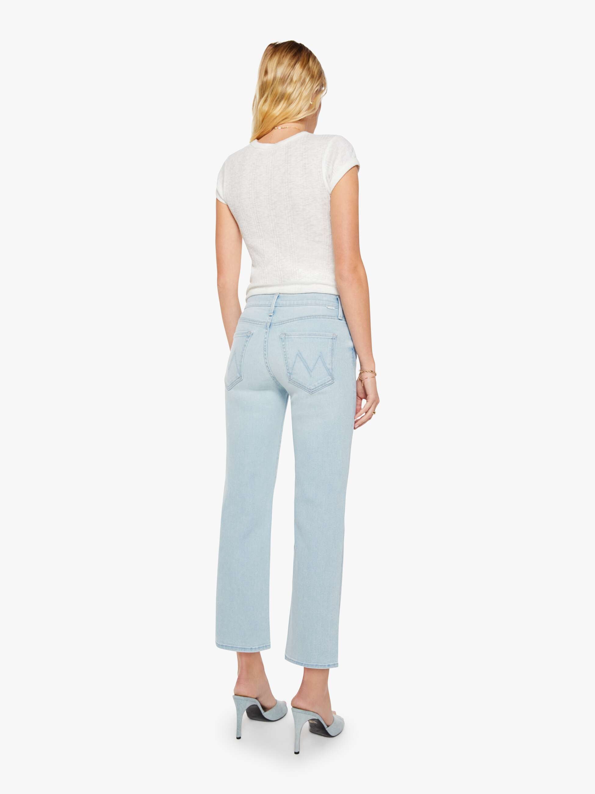 The Mid Rise Rambler Zip Ankle - Pretty Please | MOTHER DENIM