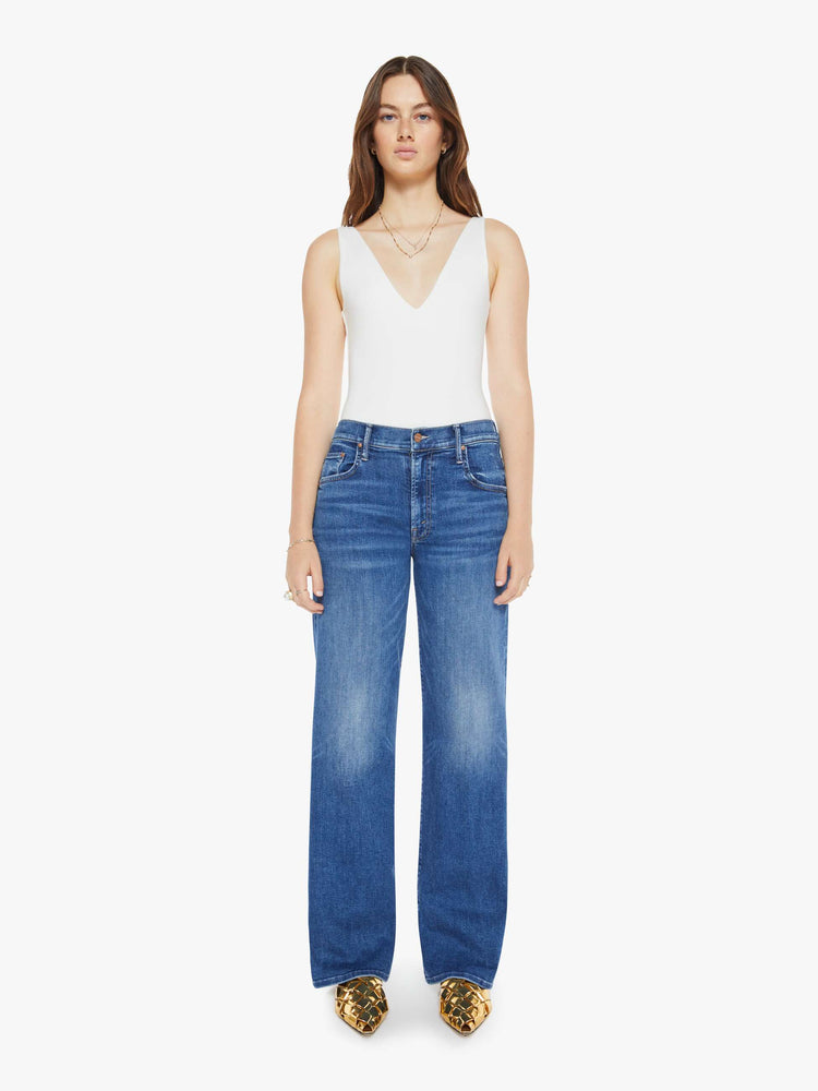 The Mid Rise Maven Sneak Over The Top MOTHER DENIM