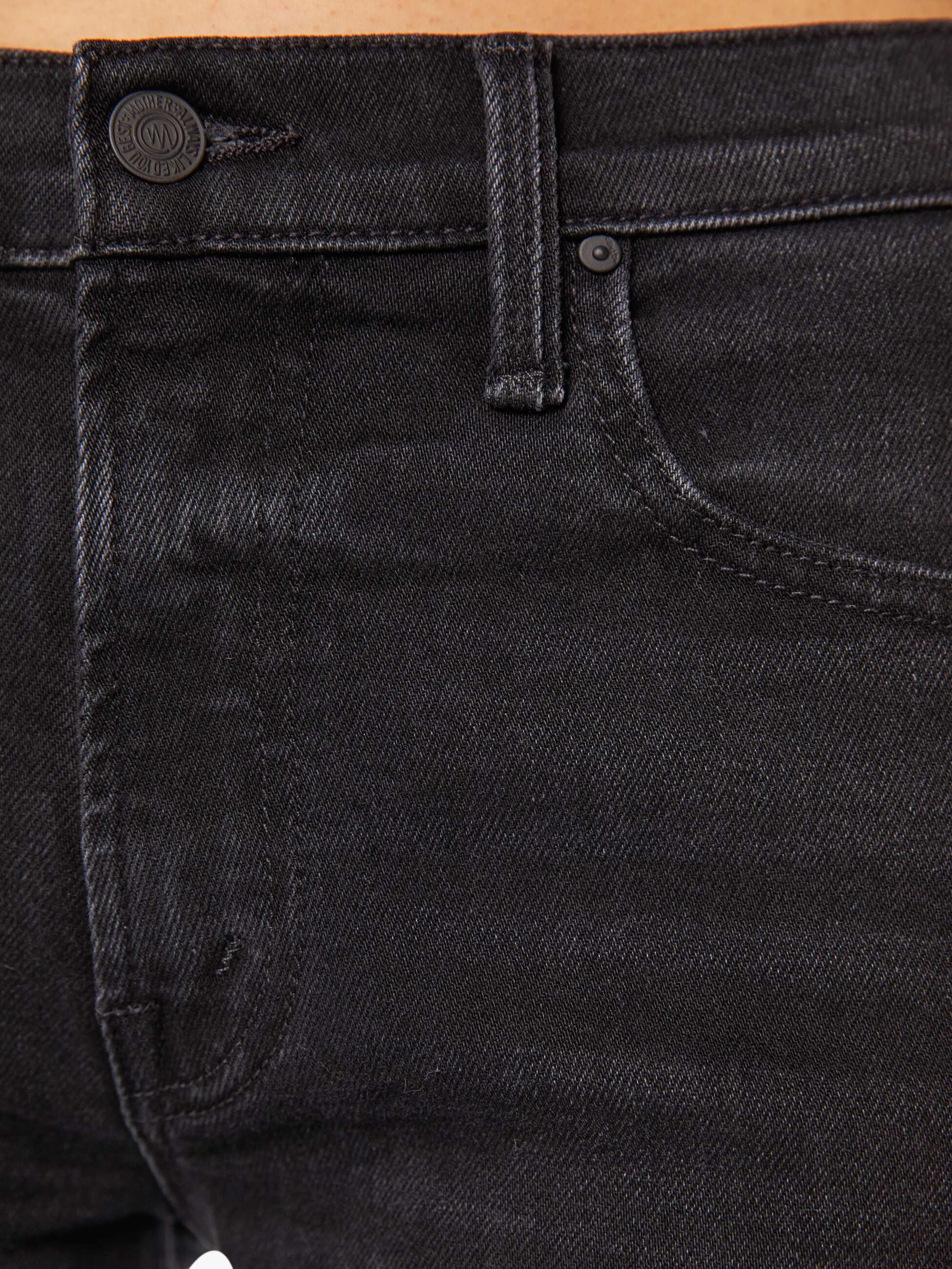 maa The Mid Rise Rambler Zip Flood - Spiked Hair, Art Flair | MOTHER DENIM