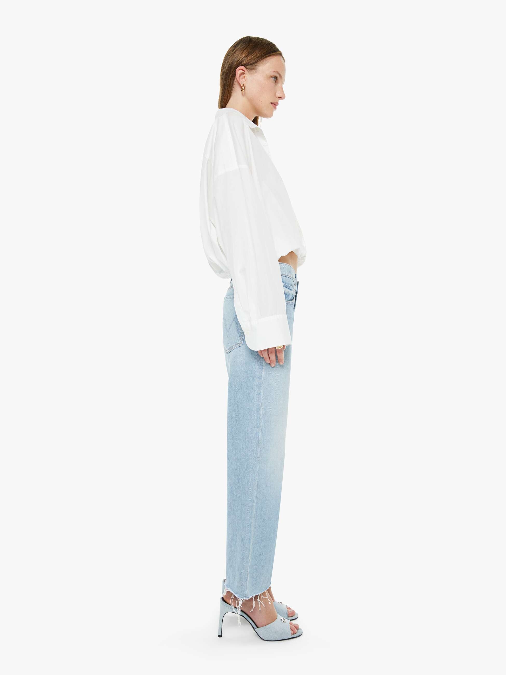 The Mid Rise Rambler Zip Ankle Fray - Few & Far Between | MOTHER DENIM