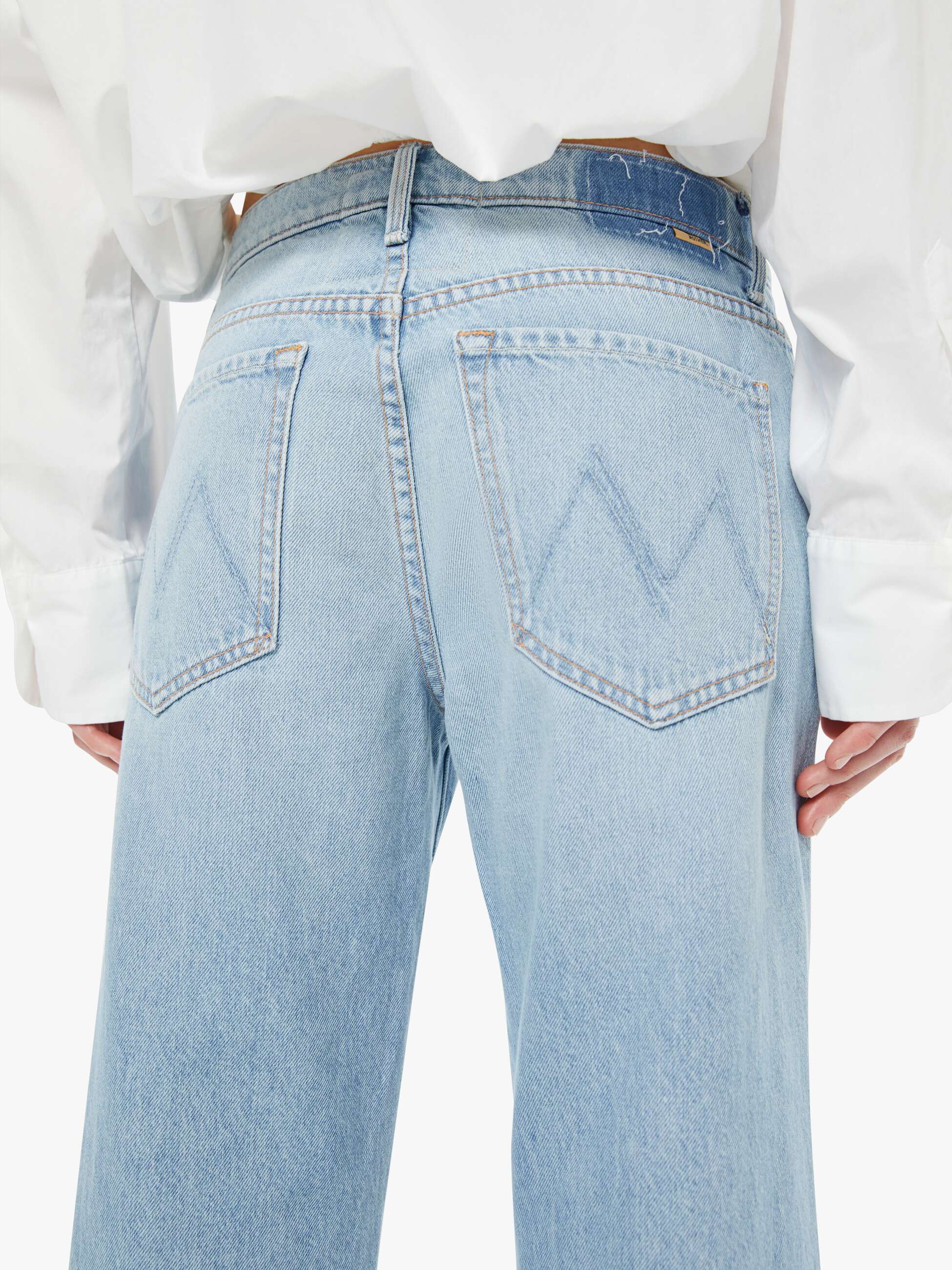 The Mid Rise Rambler Zip Ankle Fray - Few & Far Between | MOTHER DENIM