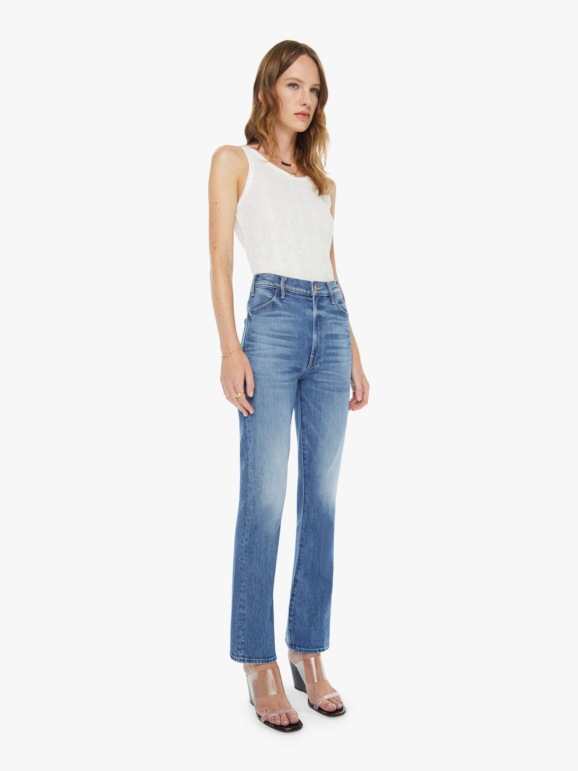 High Waisted Runaway - Shine On | MOTHER DENIM