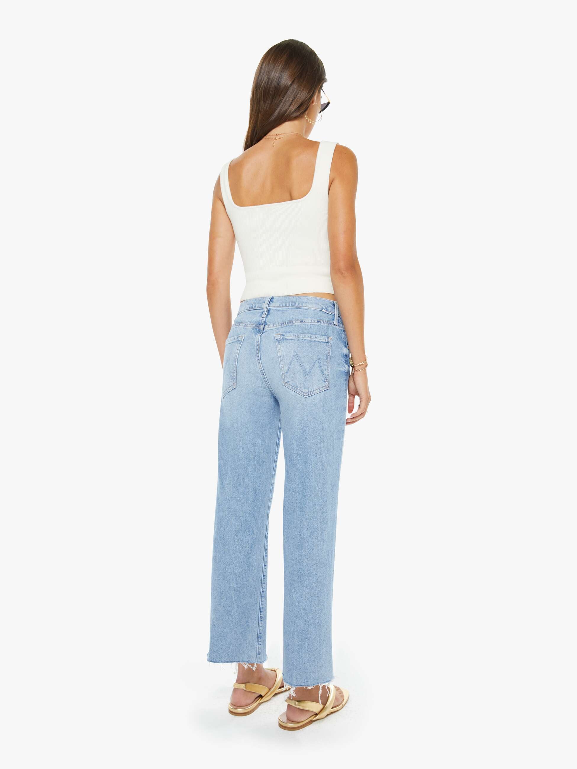 The Mid Rise Rambler Zip Ankle Fray - Comeback Kid | MOTHER DENIM