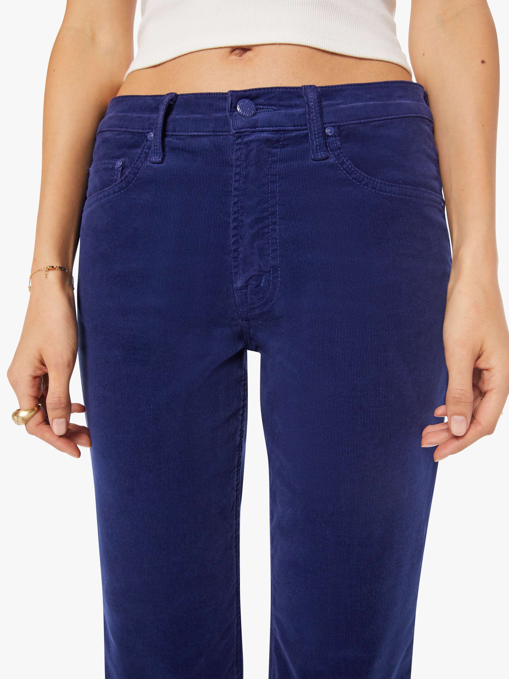 The Bookie Flood - Hopscotch - Twilight Blue | MOTHER DENIM