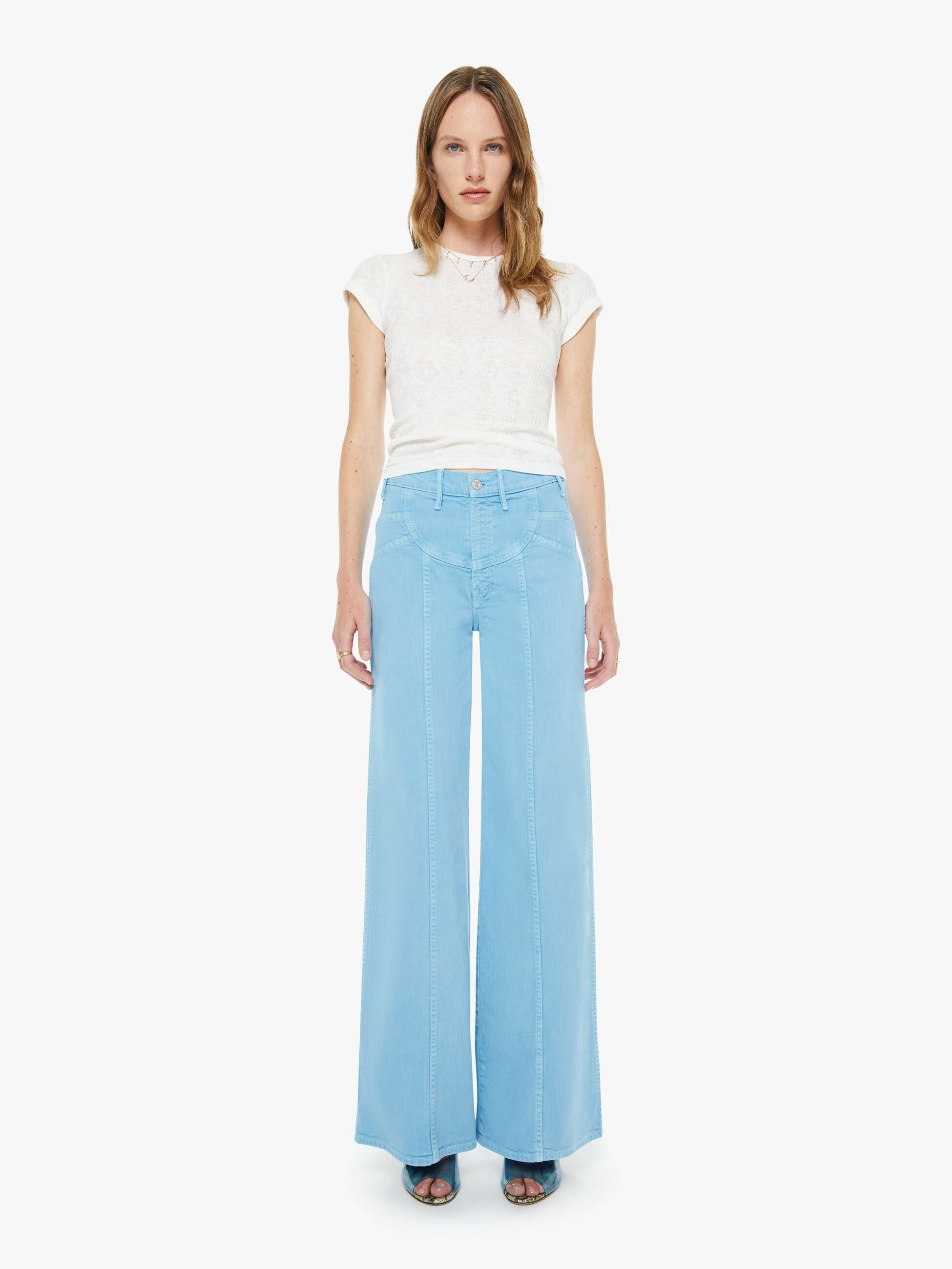 The Hustler Roller Patch Pocket Sneak - Rose Bowl | MOTHER DENIM