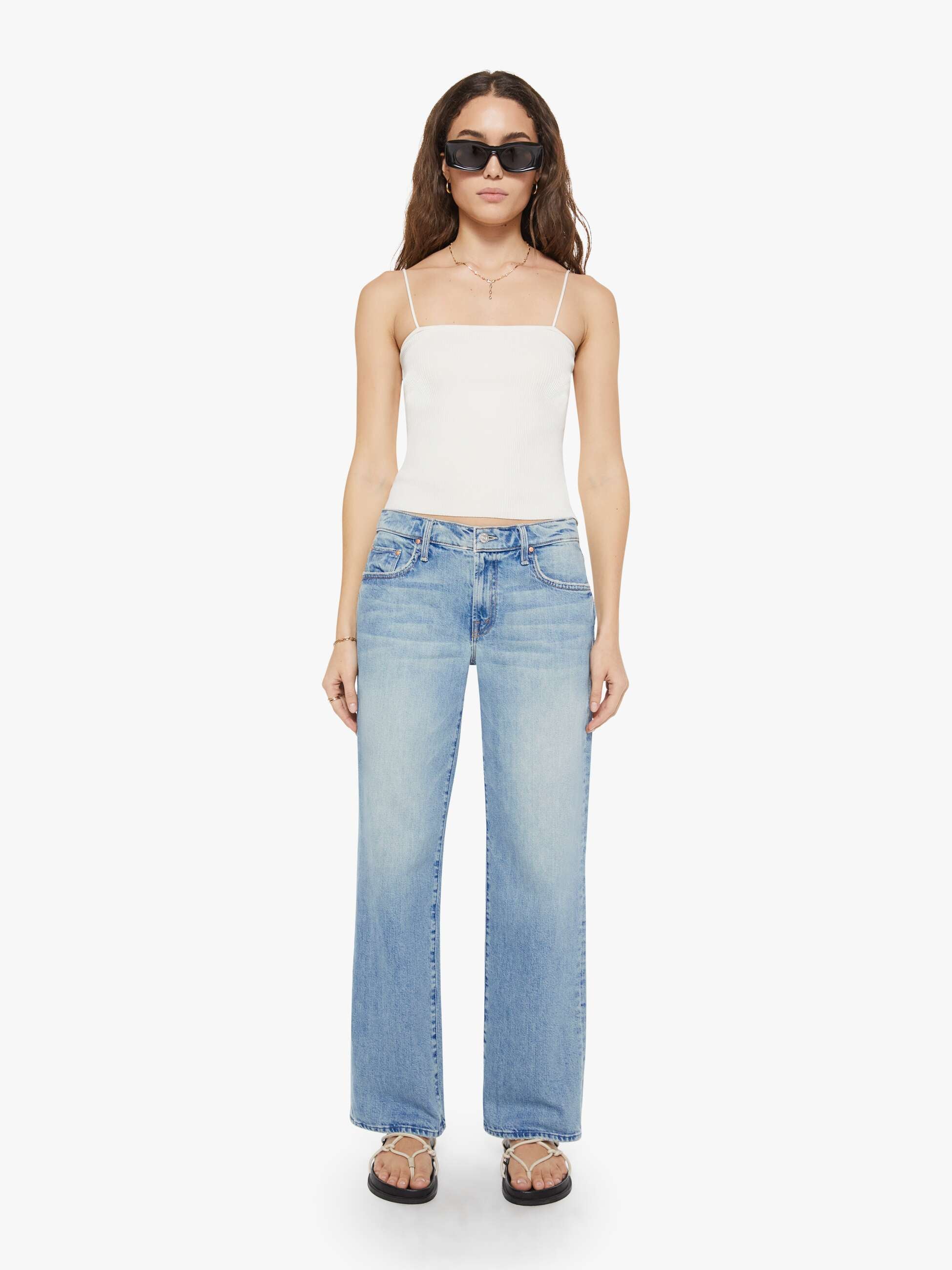 The Mid Rise Rambler Zip Skimp - I Confess With Heart | MOTHER DENIM