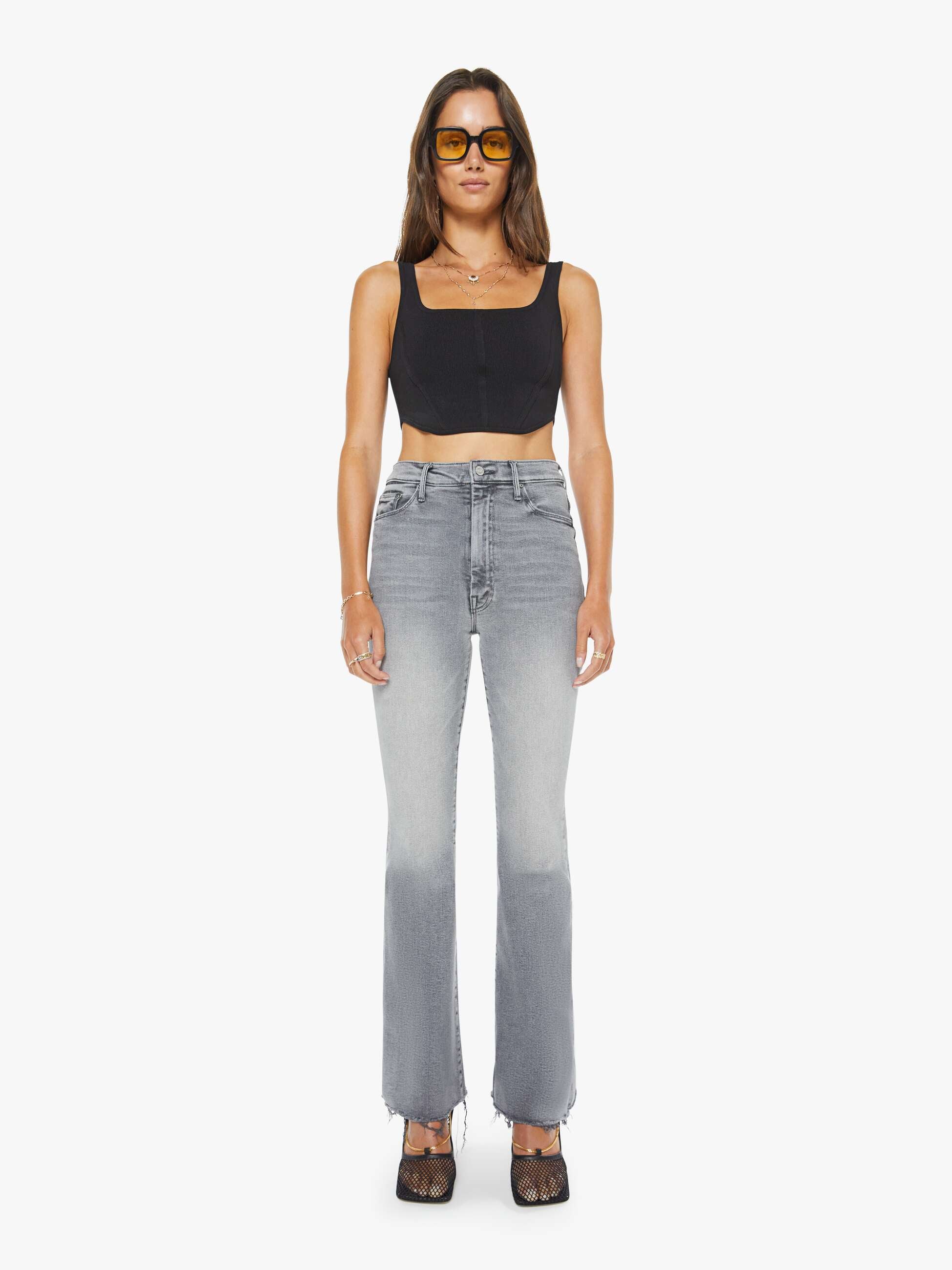 High Waisted Weekender Fray - Catch Me Outside | MOTHER DENIM