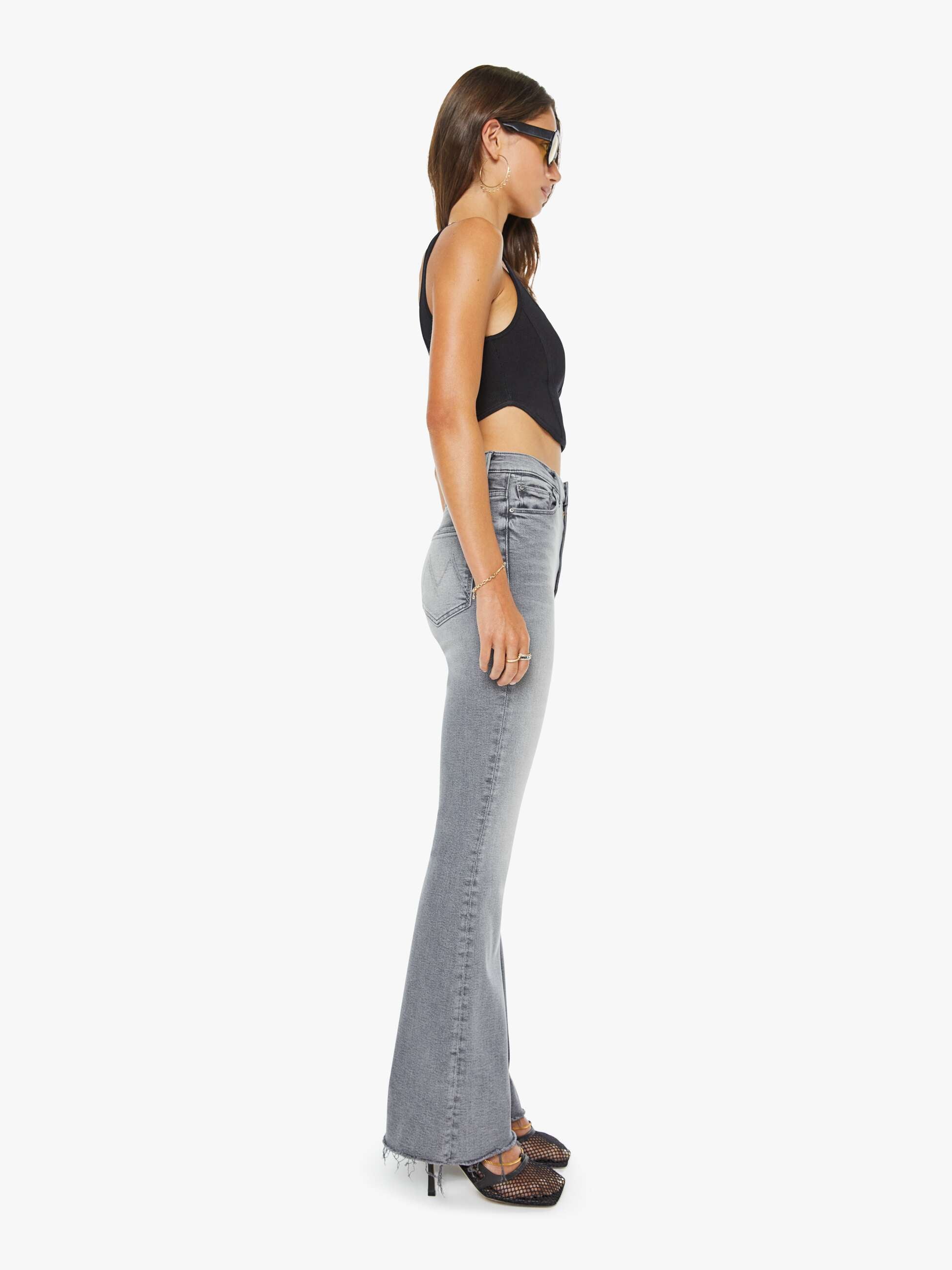 High Waisted Weekender Fray - Catch Me Outside | MOTHER DENIM