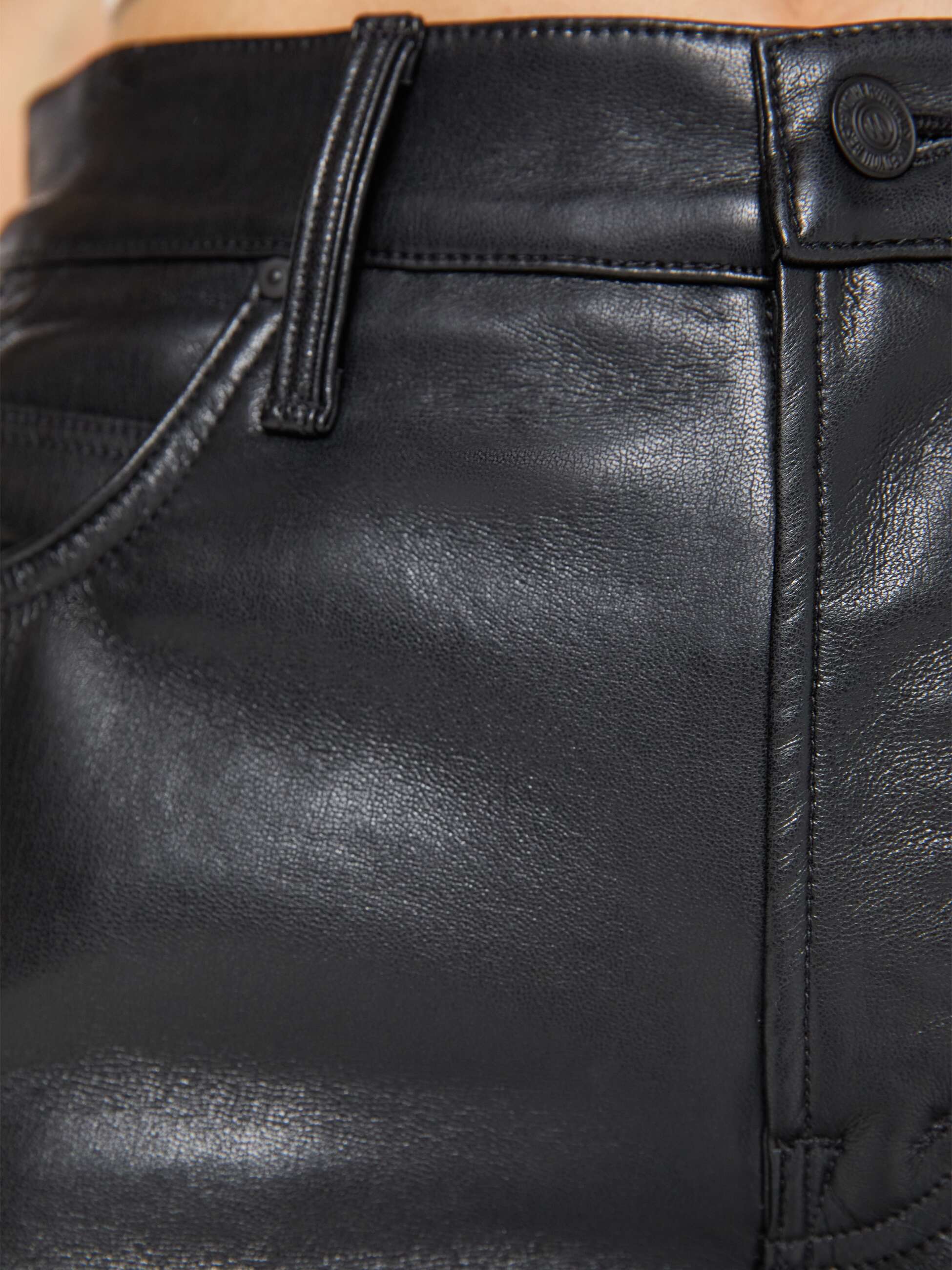 The Lace Up Zip Hiker Hover - Black | MOTHER DENIM