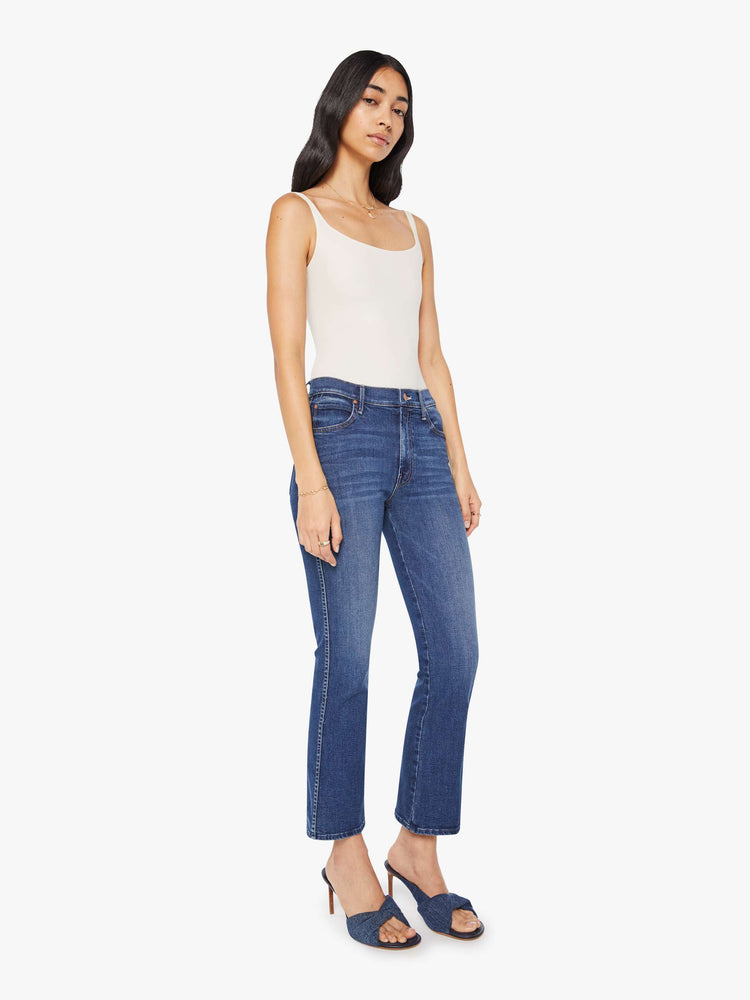 mother cigarette jeans Womens M&Co Blue US 14 x L31 and finished with contrasting highs and lows Myra Mid Rise Cigarette Medium
