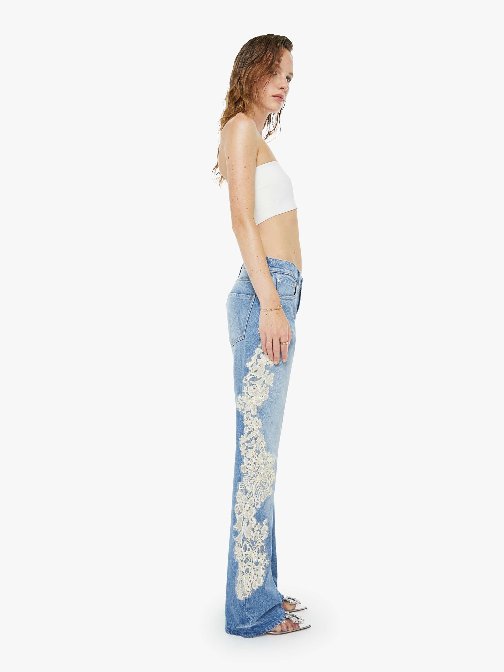 【P.A.M/パム】DEM BONES CHOW PANT SNACKS! The Chomp Heel - Wish Bone | MOTHER DENIM