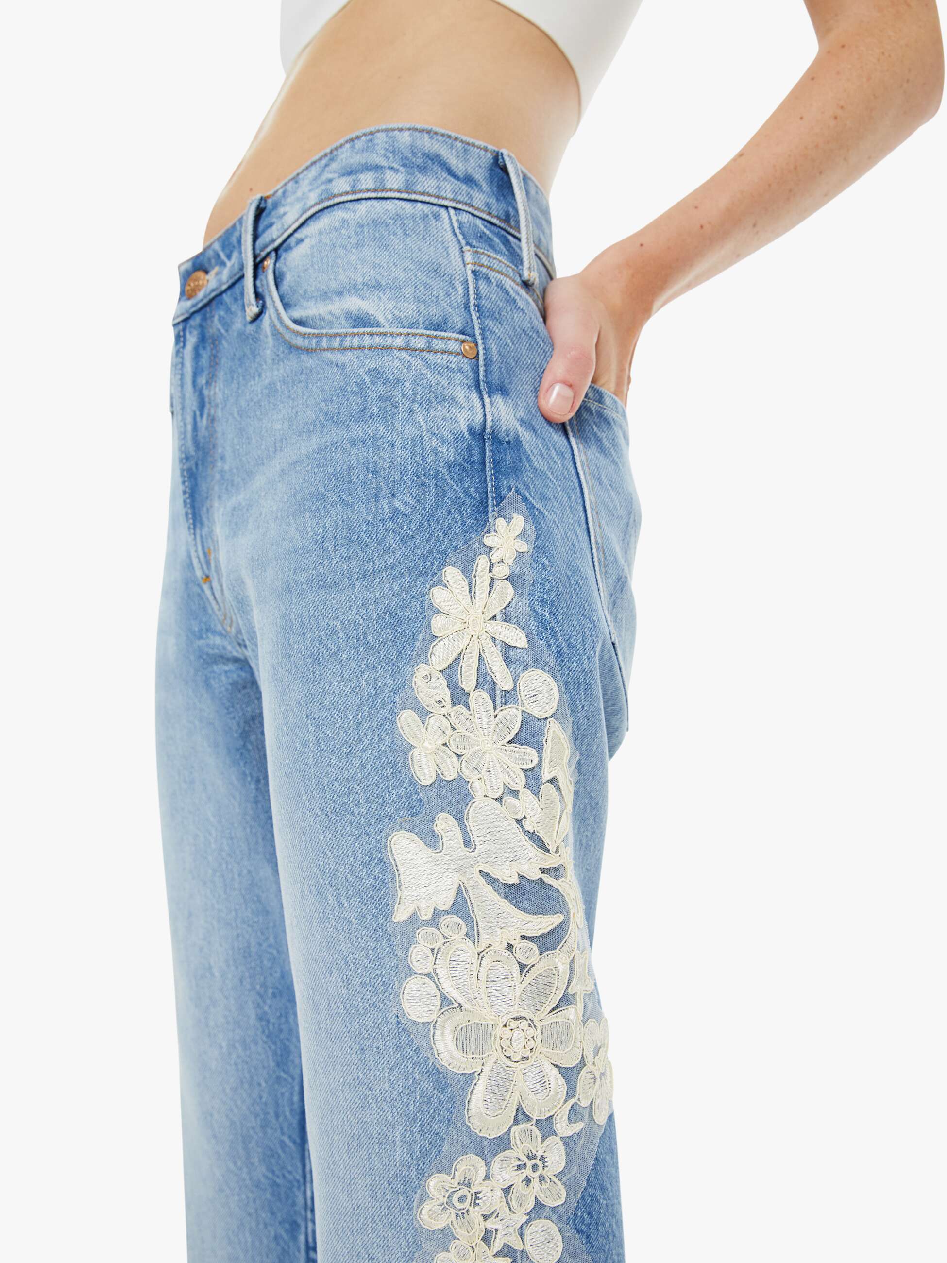 SNACKS! The Chomp Heel - Wish Bone | MOTHER DENIM