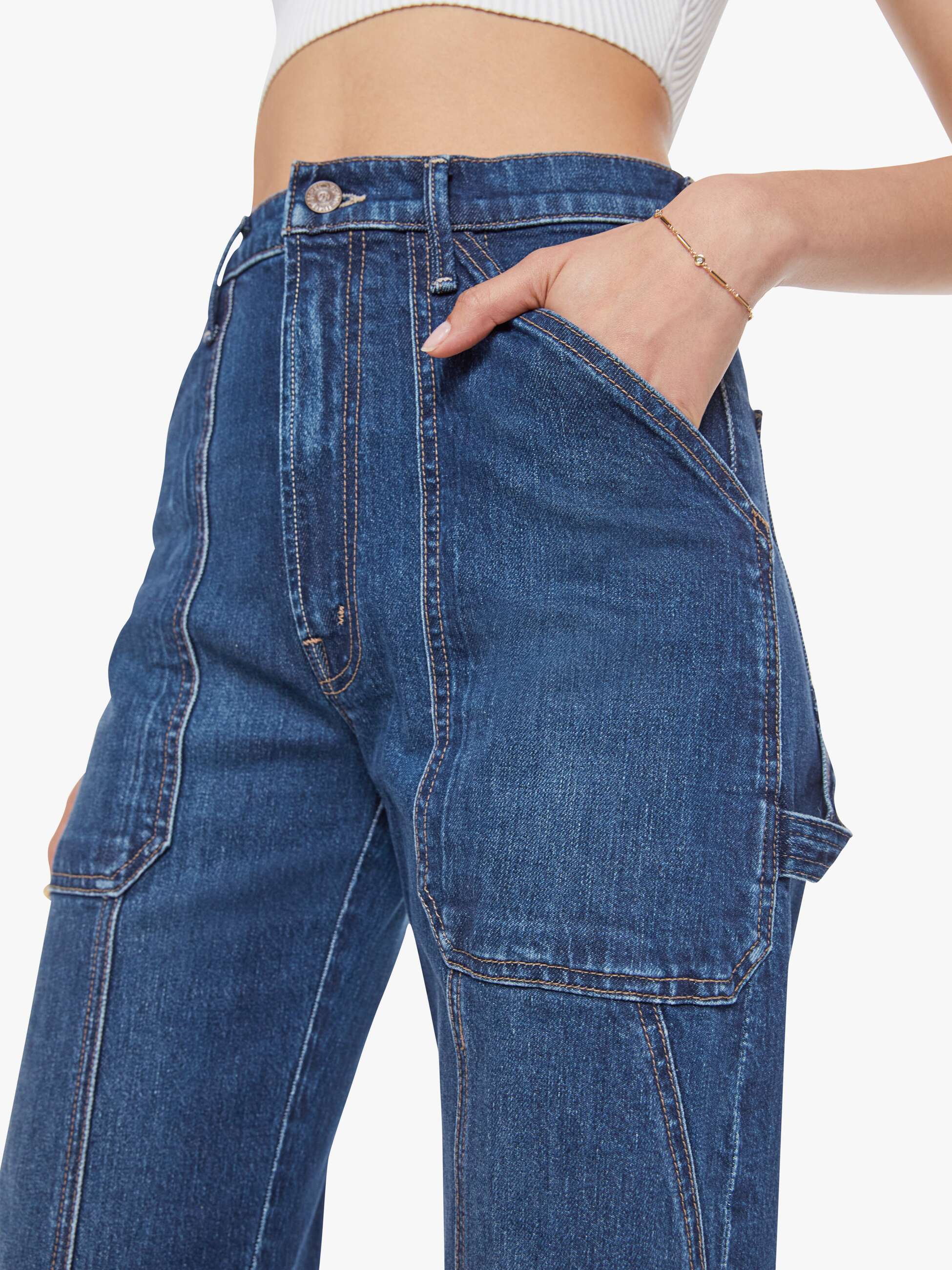 The Lasso Utility Sneak - Shine On | MOTHER DENIM