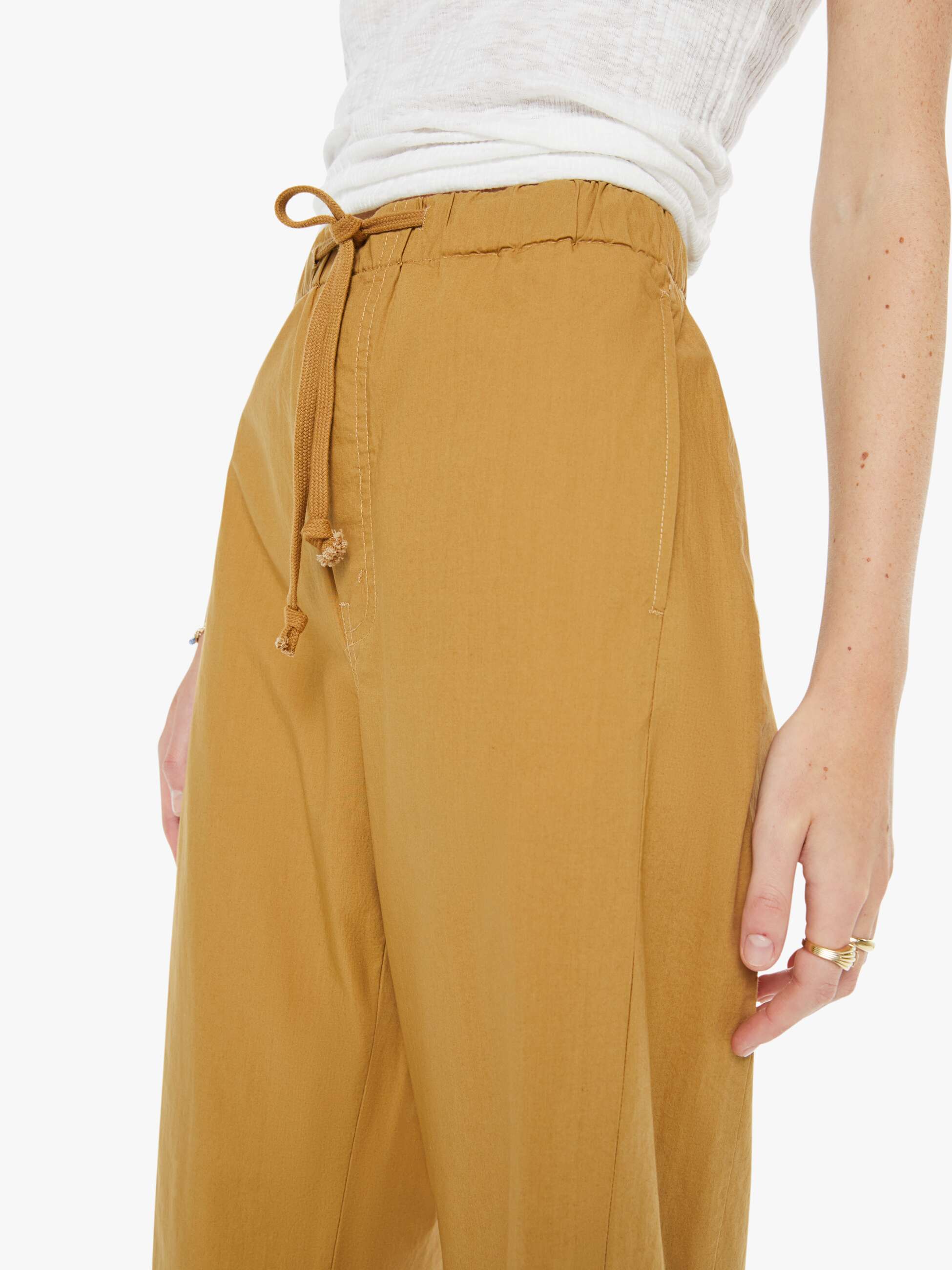 The Drawn Half-Pipe Ankle - Airhead - Brown Bone | MOTHER DENIM