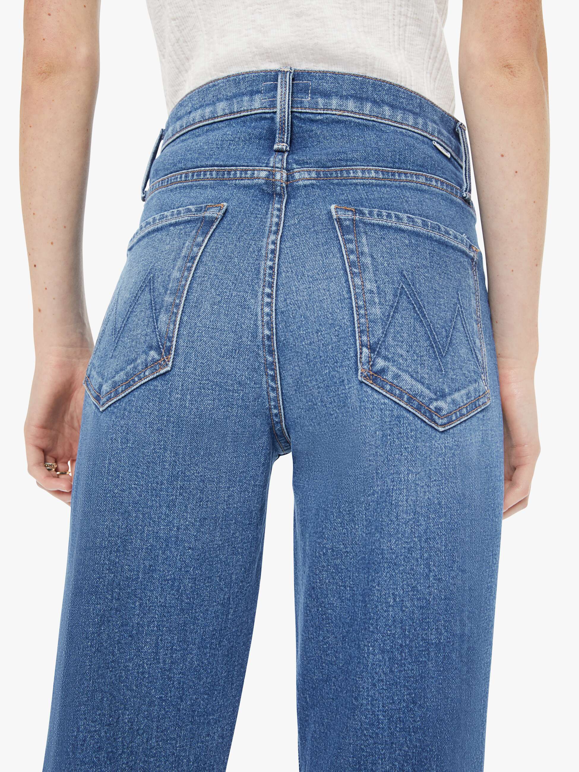 High Waisted Bookie Sneak - Knick Knack Paddy Whack | MOTHER DENIM