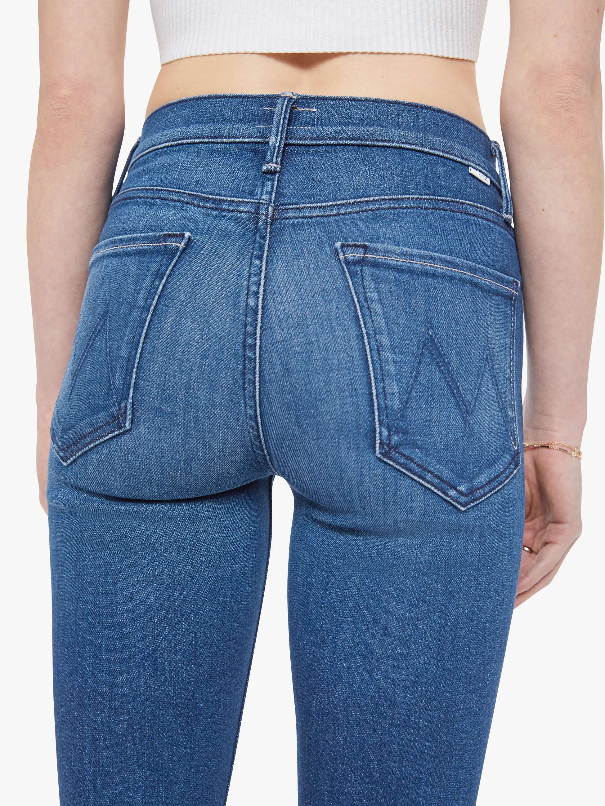 The Mid Rise Dazzler Hover - Nip It In The Butt | MOTHER DENIM