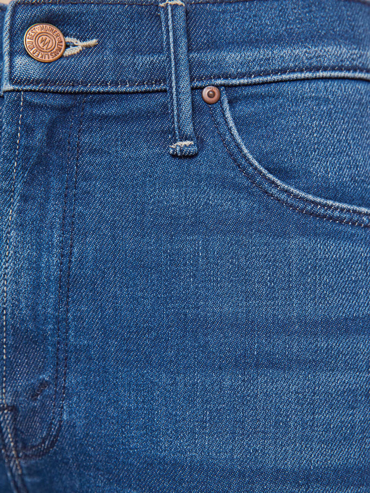 Swatch mid-rise jean has a straight leg, zip fly, 29-inch inseam and a clean hem.