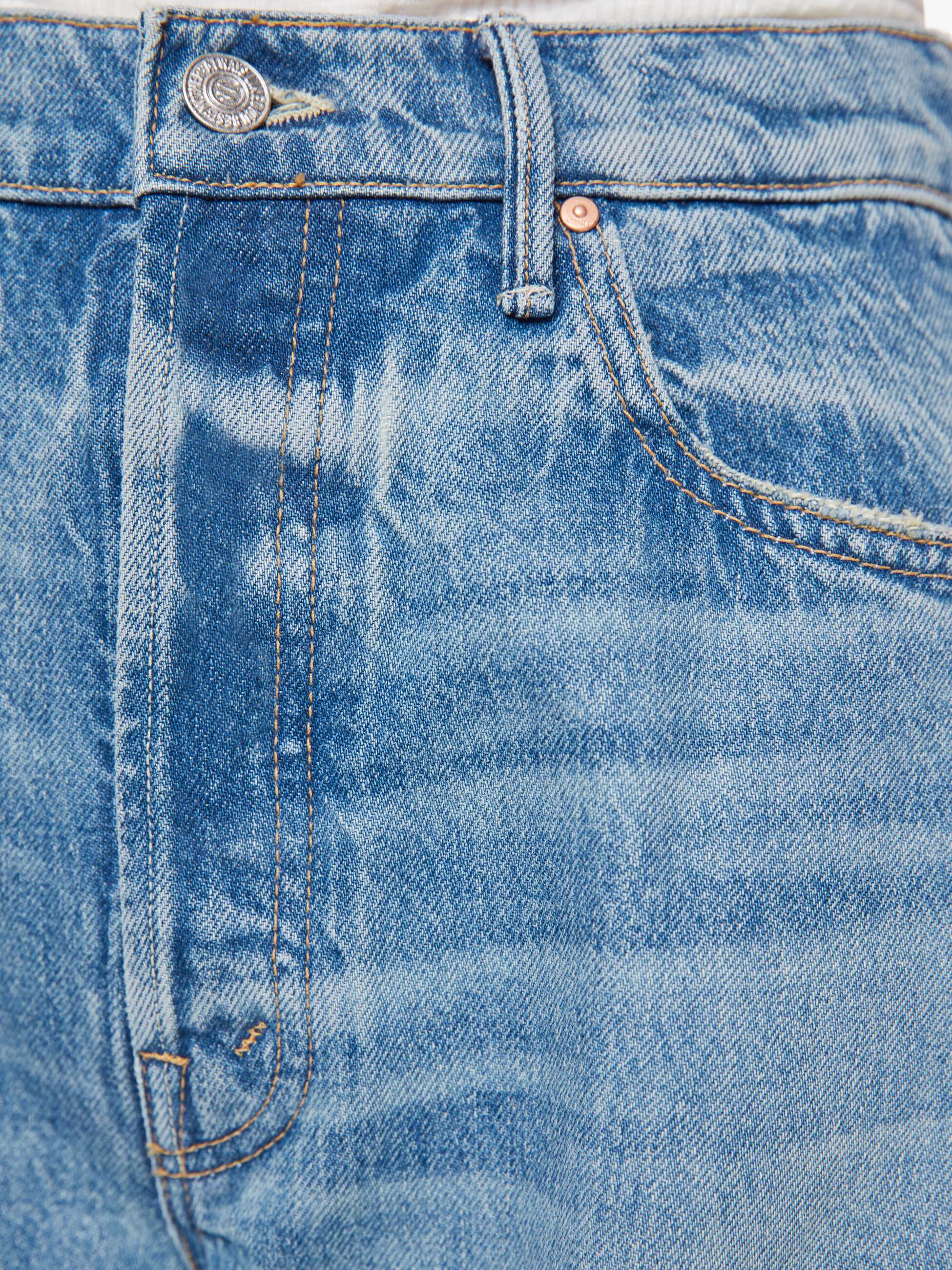 The Fringe Half-Pipe Button Sneak - Folkstar | MOTHER DENIM