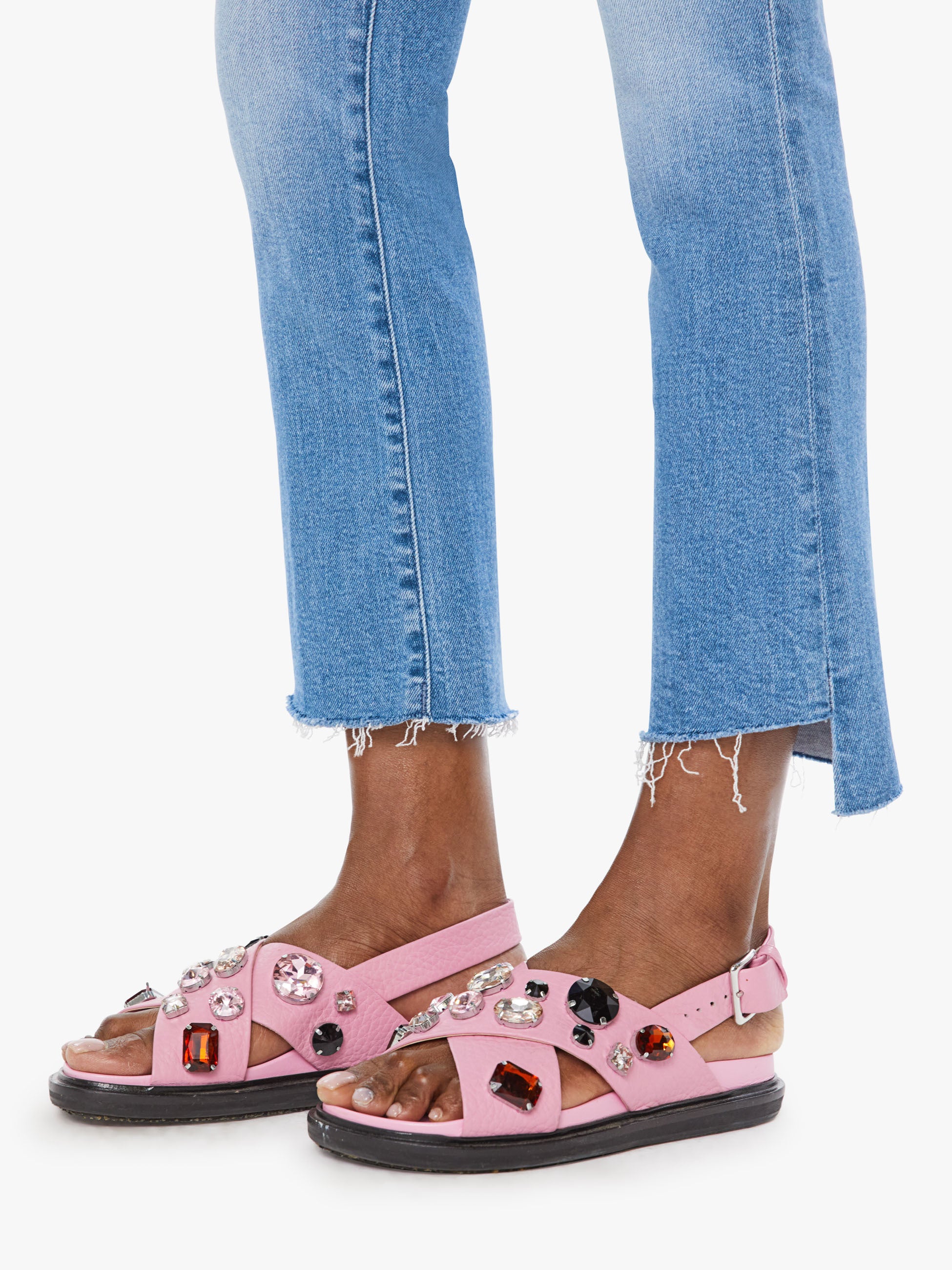 The Insider Crop Step Fray - Out Of The Blue | MOTHER DENIM