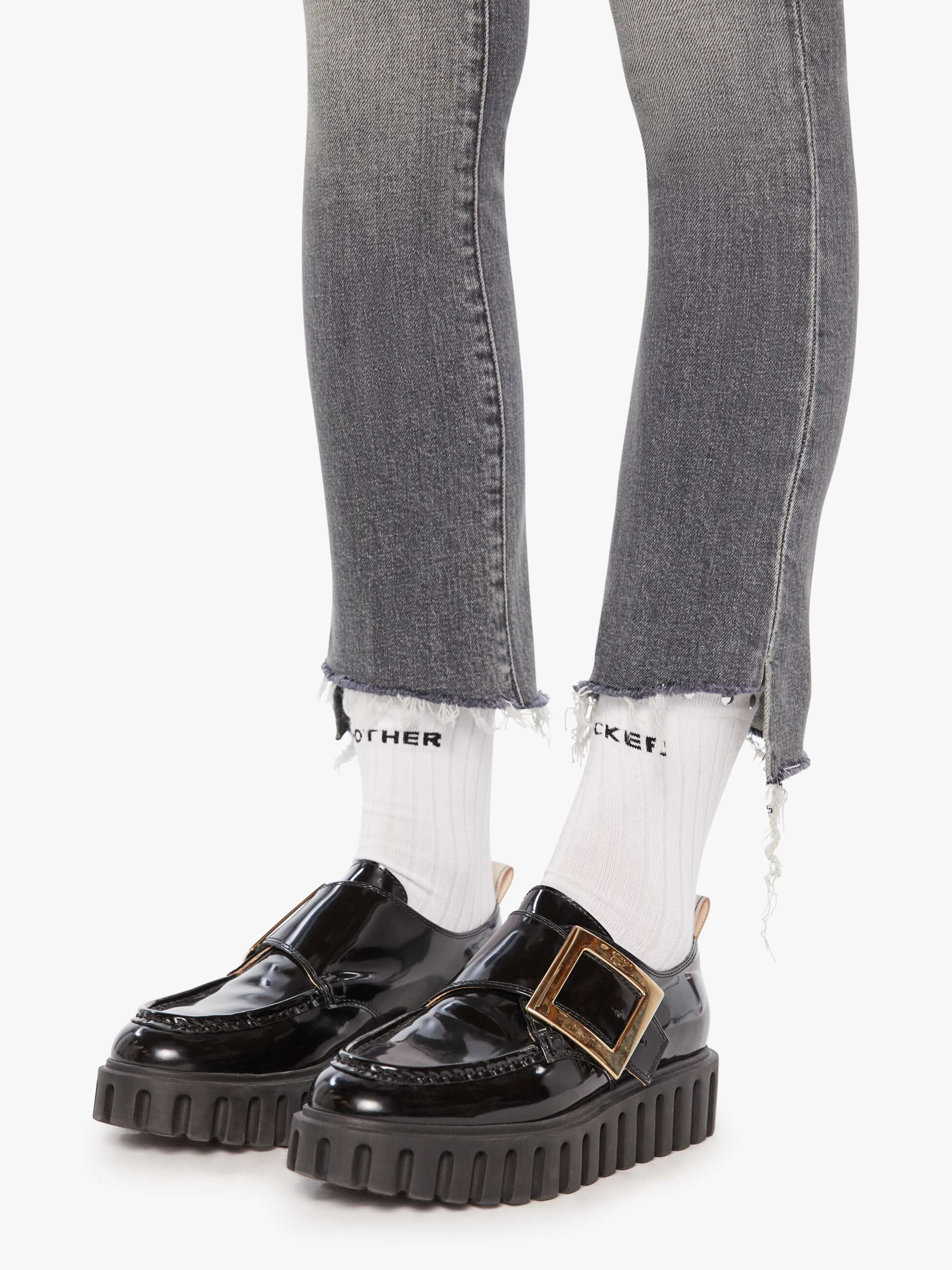 The Insider Crop Step Fray - Moshpit Memories | MOTHER DENIM