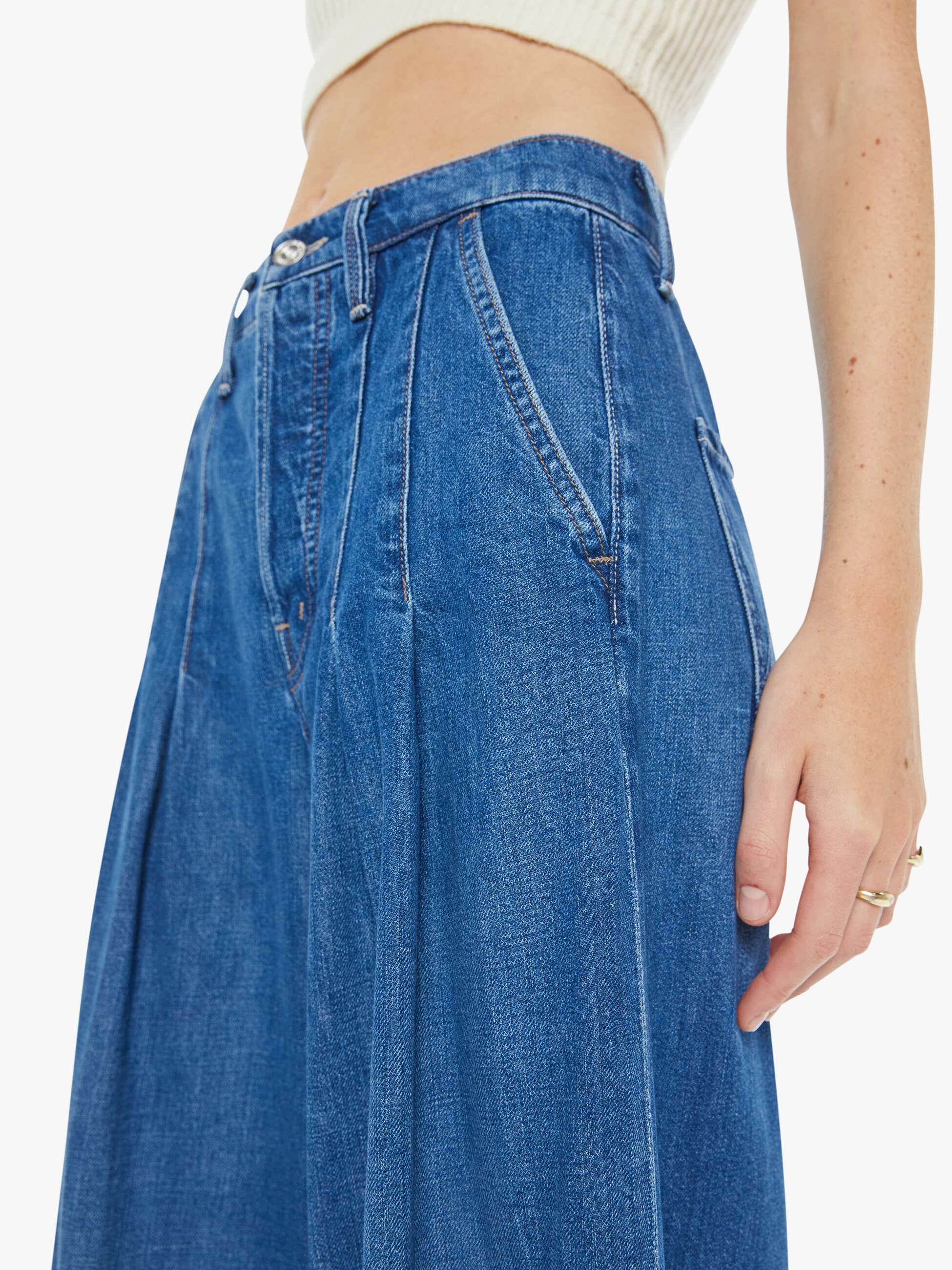 The Pleated Pouty Skimp - Big Tipper | MOTHER DENIM
