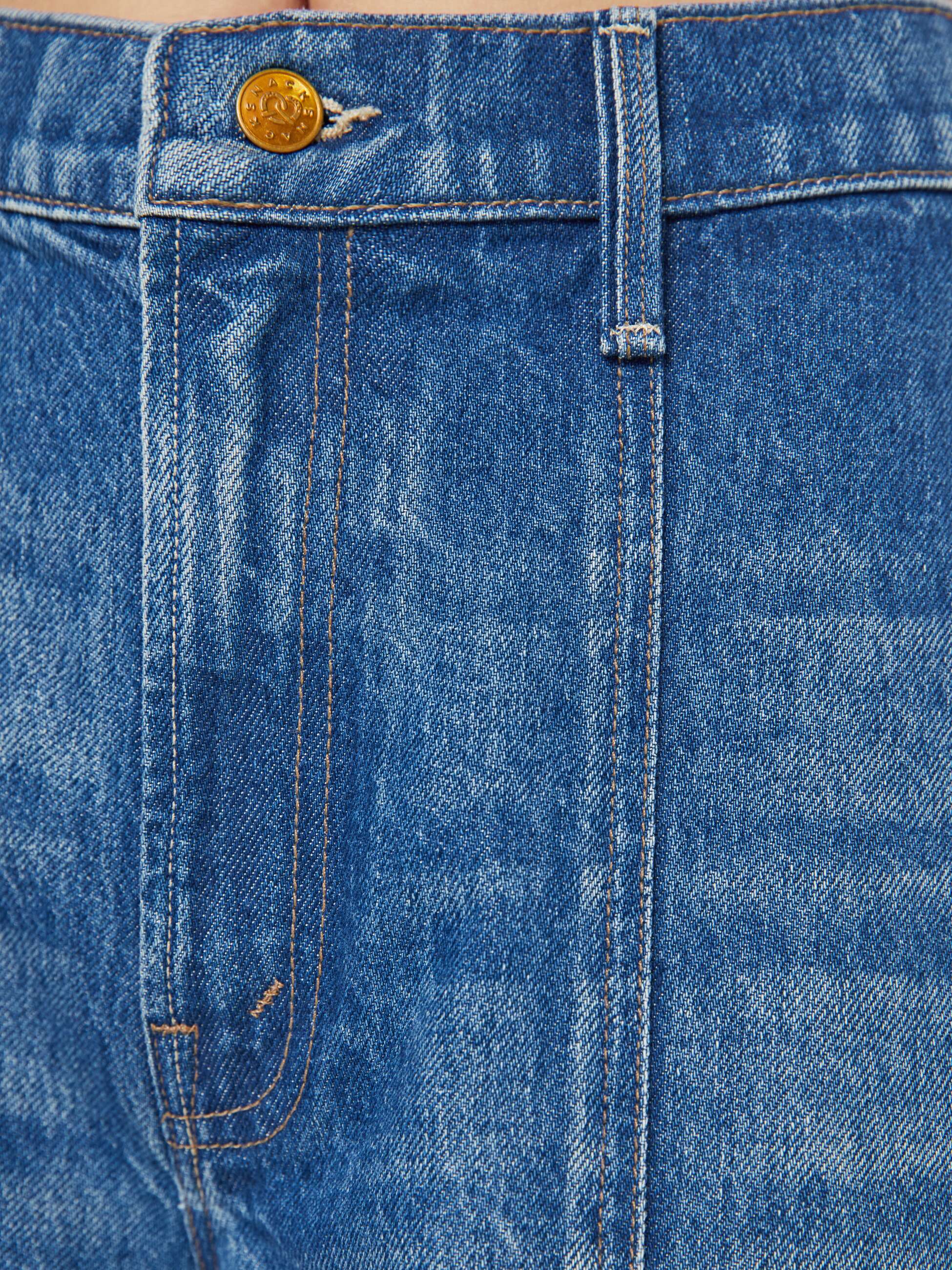 パンツ Resin Coated Zip Line Denim M SNACKS! The Lunch Line Flood - On Tap | MOTHER DENIM