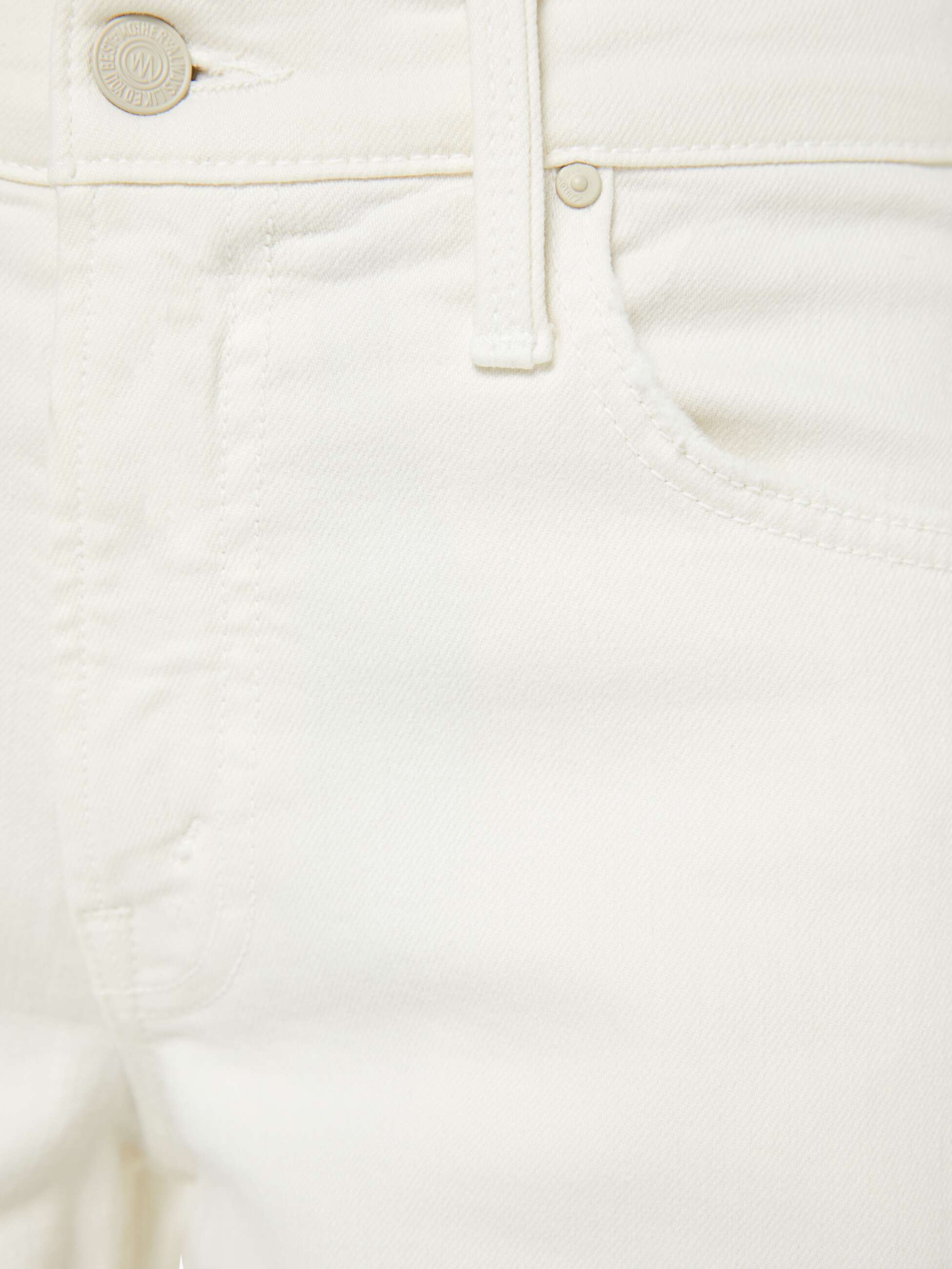 The Mid Rise Headliner Sneak - Cream Puffs | MOTHER DENIM