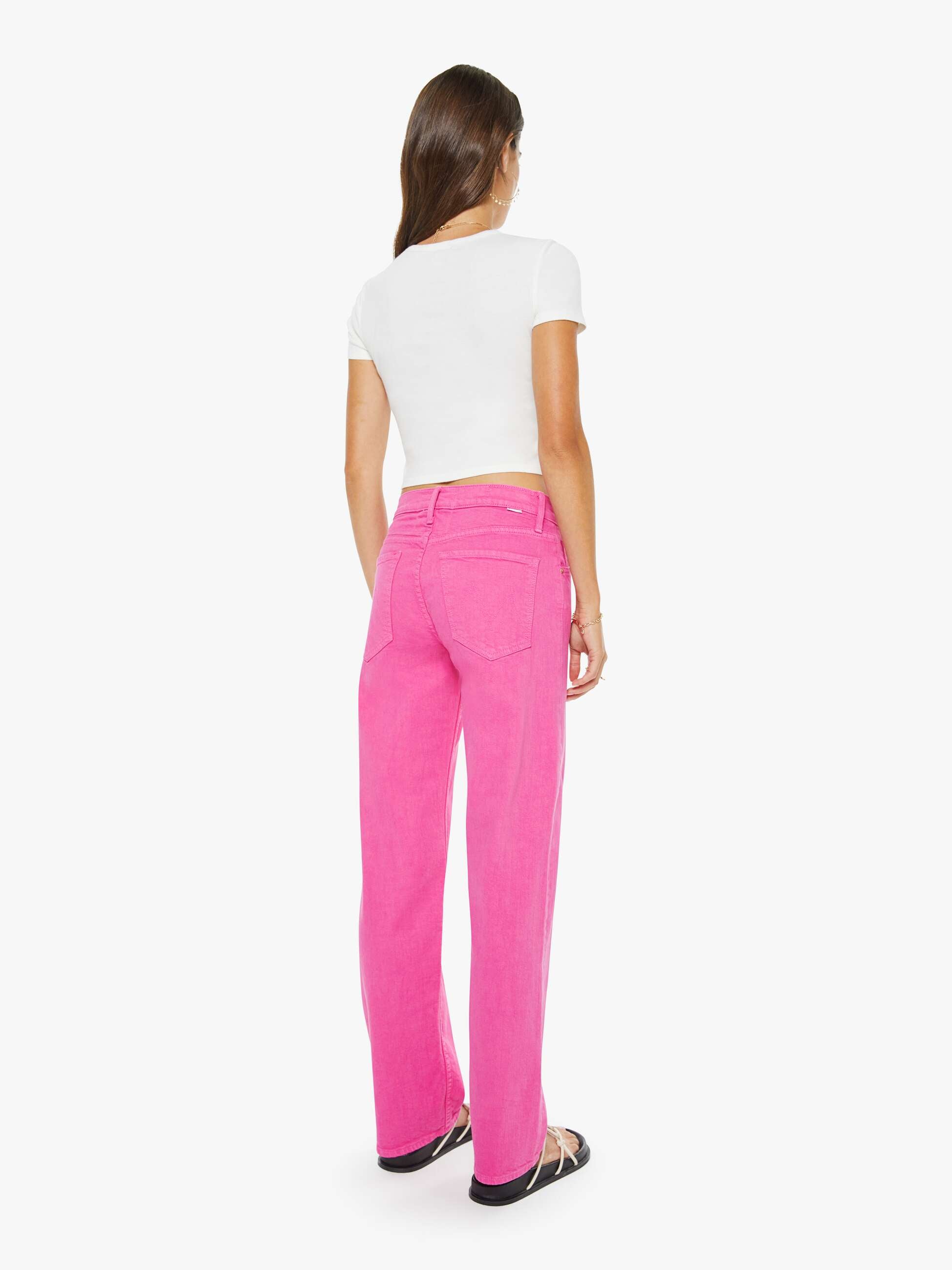 The Newbie Skimp - The Devil May Care - Shocking Pink | MOTHER DENIM
