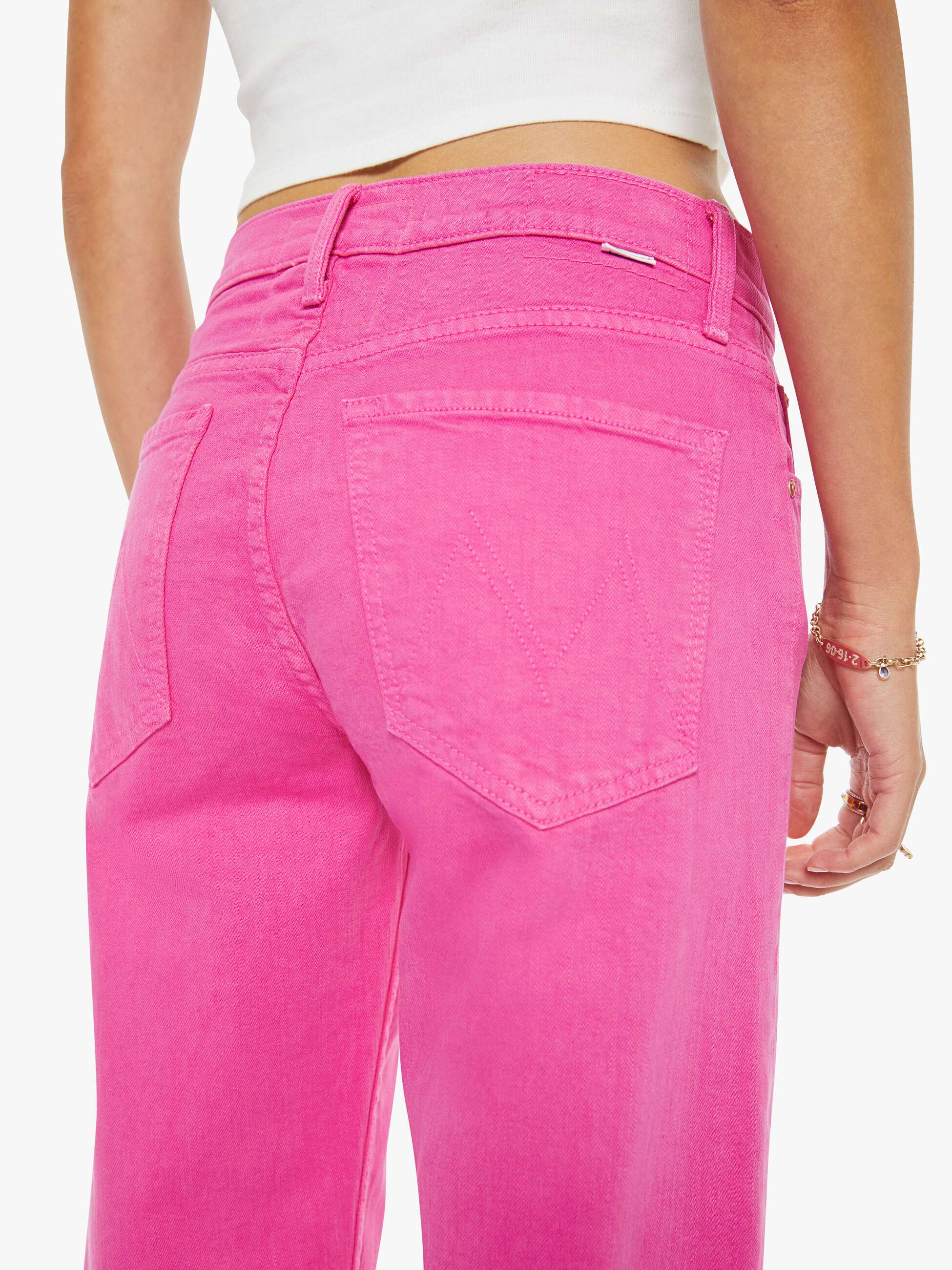 The Newbie Skimp - The Devil May Care - Shocking Pink | MOTHER DENIM
