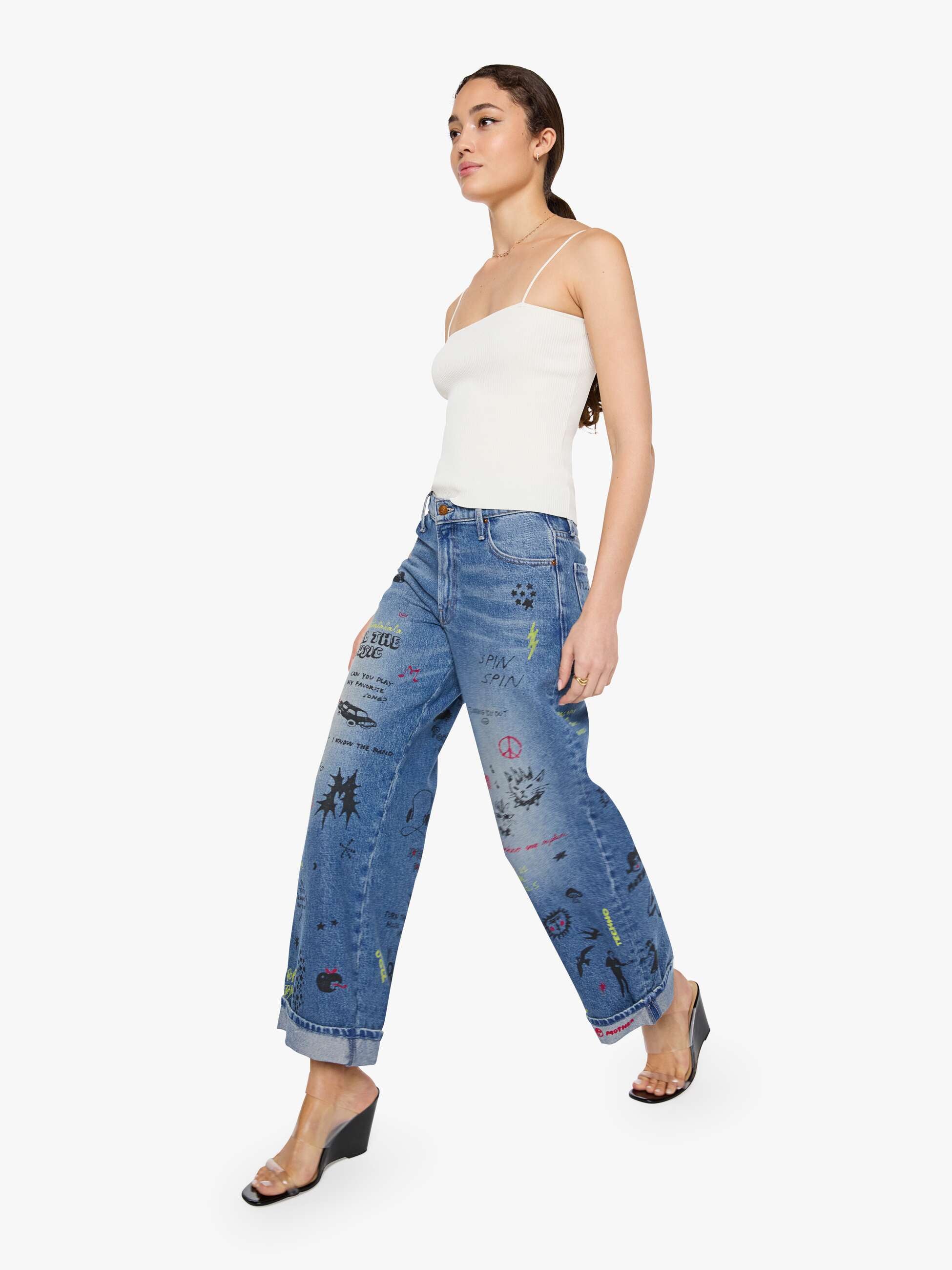 SNACKS! The Smoothie Flood Cuff - Tootsie | MOTHER DENIM