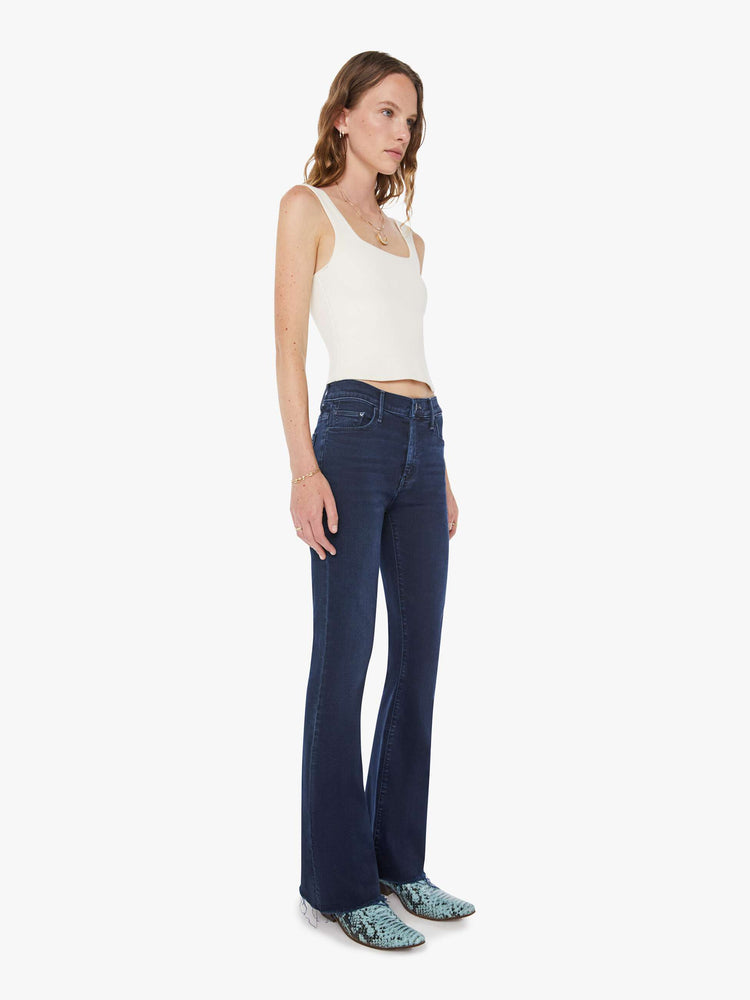 The Weekender Fray Chip On My Shoulder MOTHER DENIM