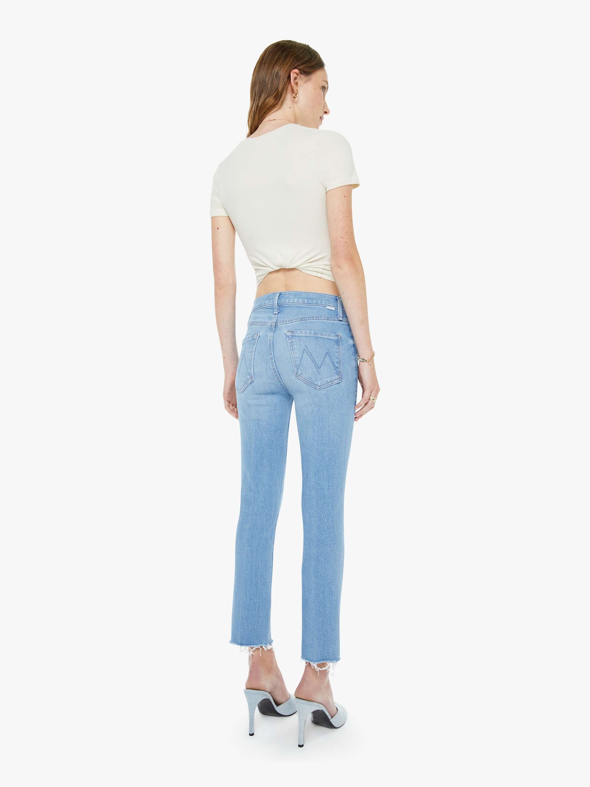 The Mid Rise Dazzler Crop Fray - Satisfy Your Cravings | MOTHER DENIM