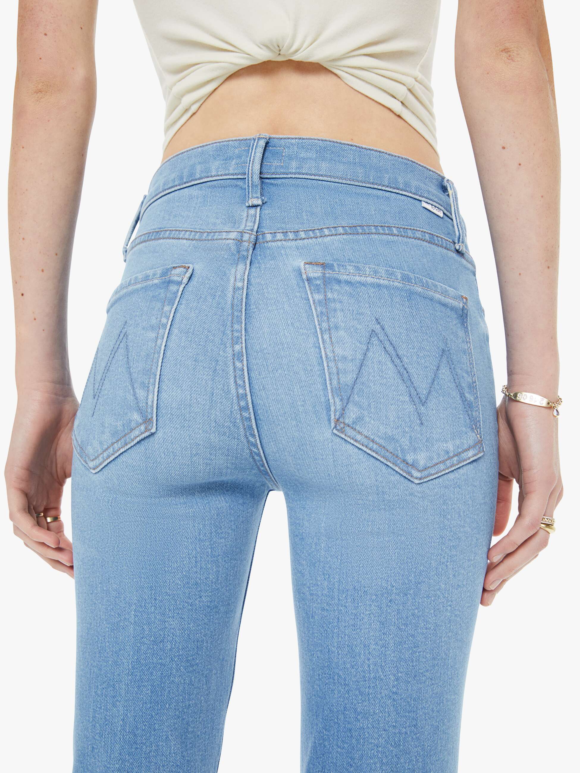 The Mid Rise Dazzler Crop Fray - Satisfy Your Cravings | MOTHER DENIM