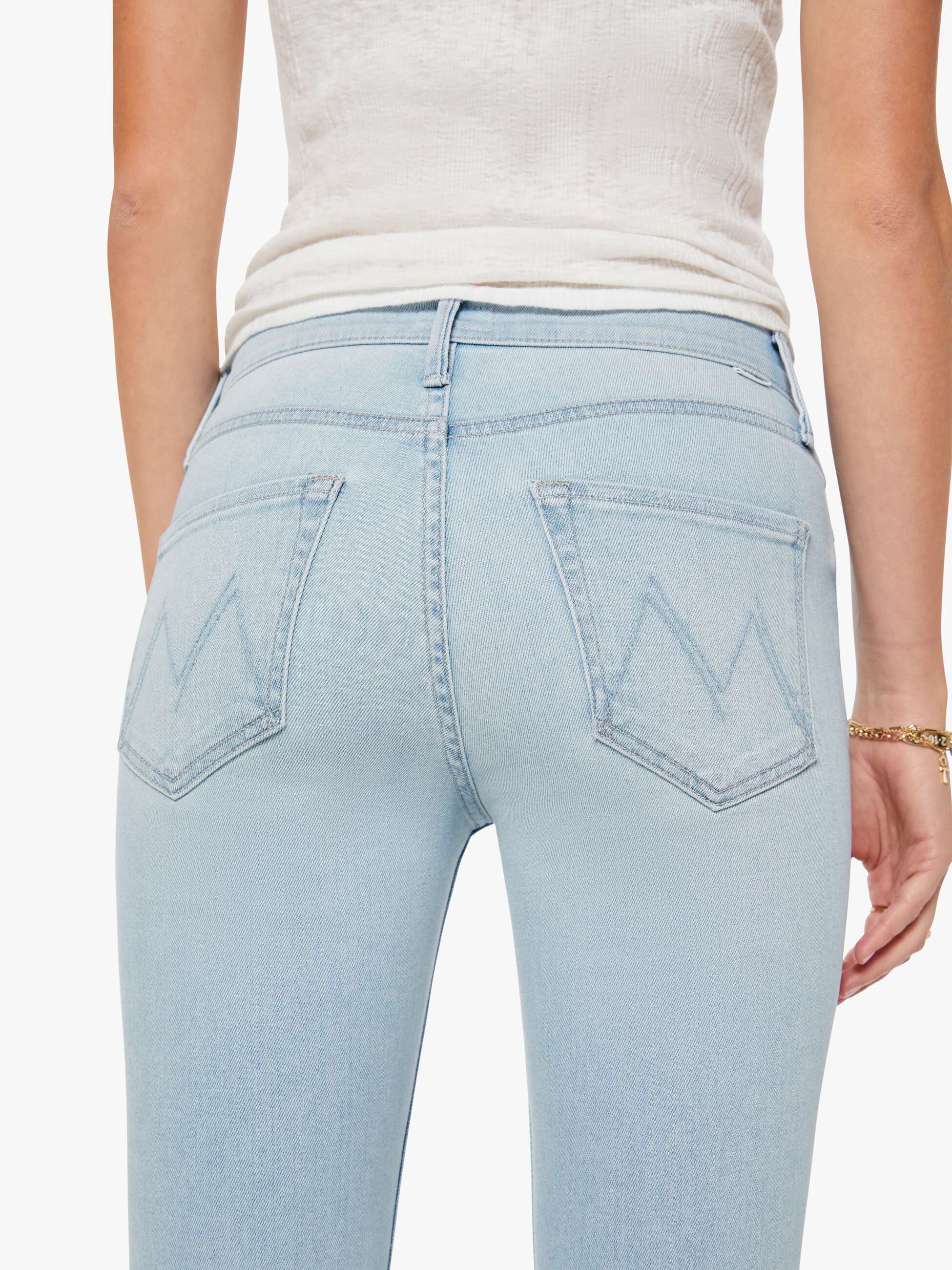 The Mid Rise Dazzler Crop - Pretty Please | MOTHER DENIM