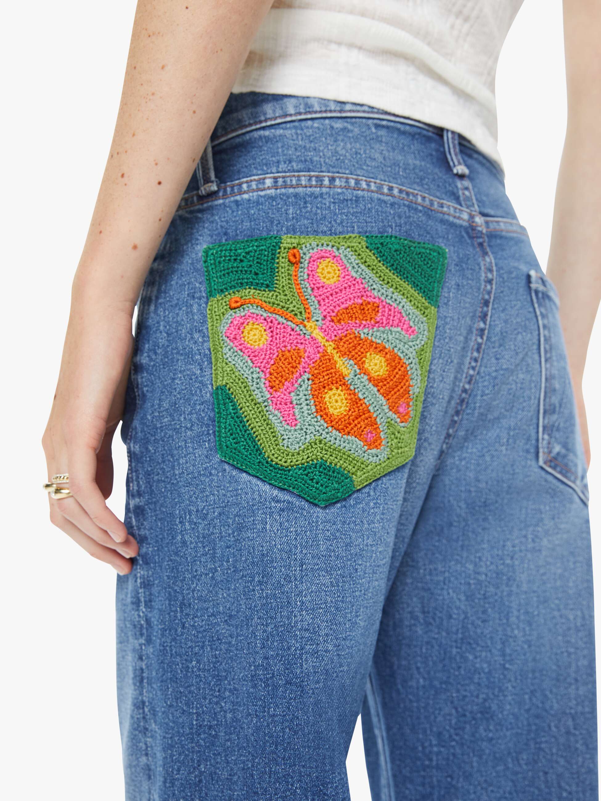 The Dodger Ankle - Knick Knack Paddy Whack With Embroidery