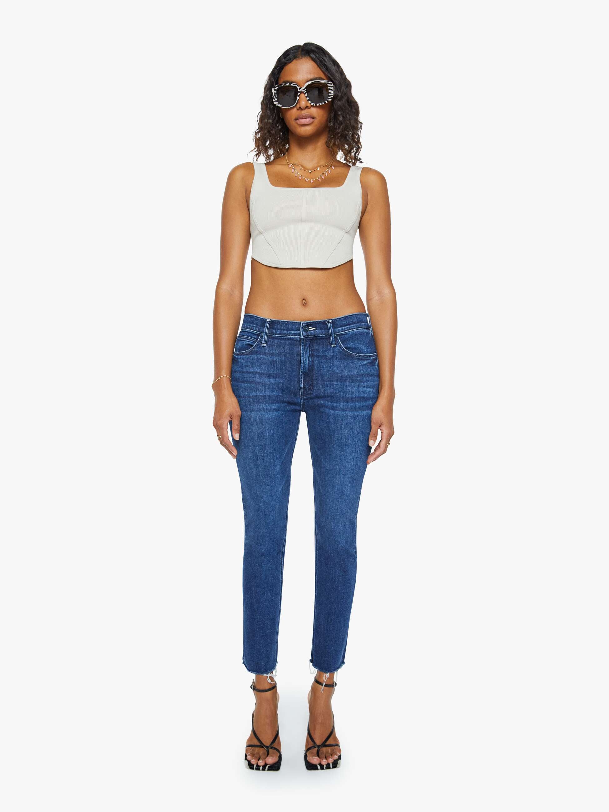 The Mid Rise Dazzler Ankle Fray - Fancy Meeting You Here