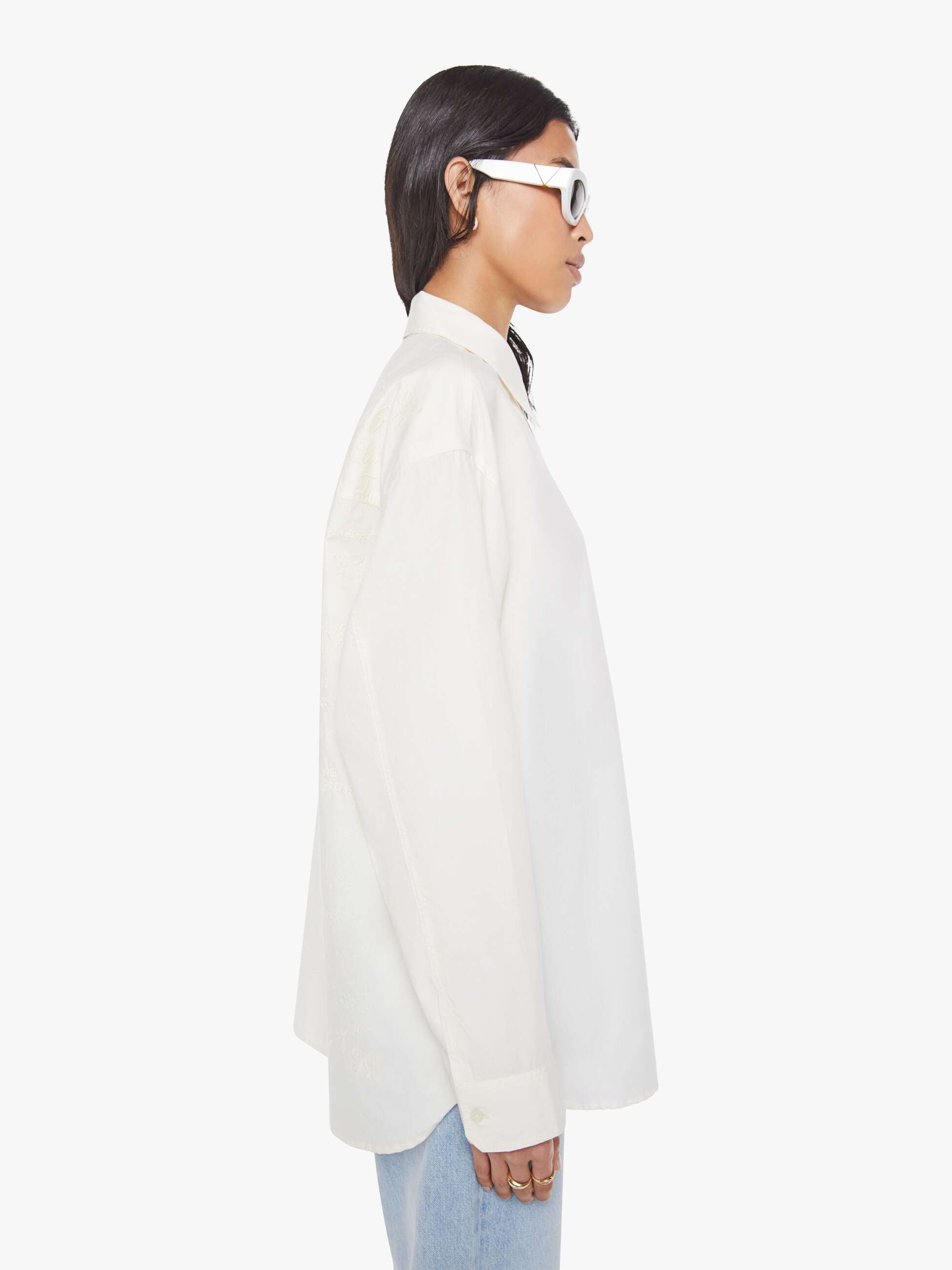 The Busy Sunday - Antique White | MOTHER DENIM