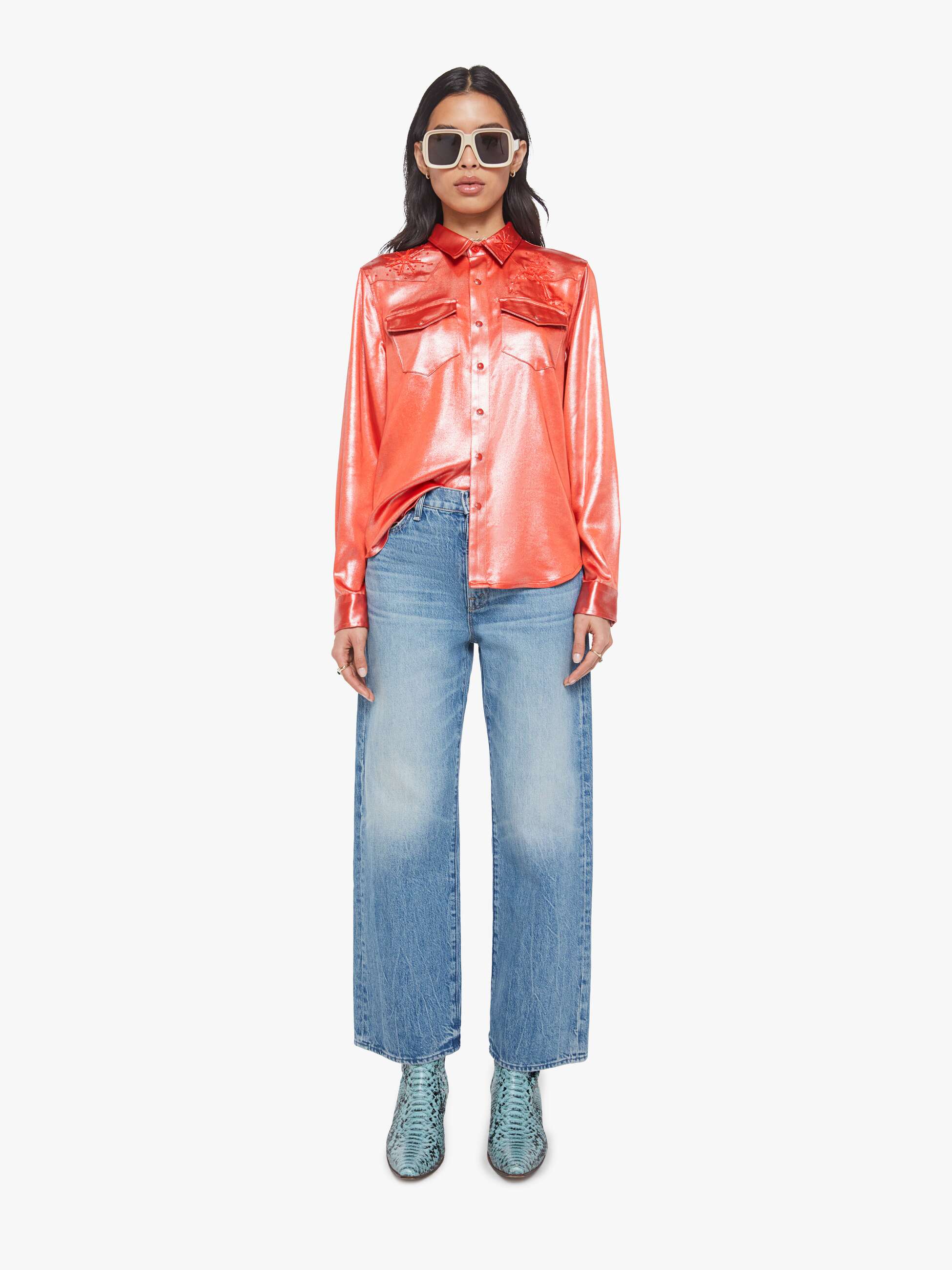 トップス mae All My Exes - Cherry Tomato | MOTHER DENIM