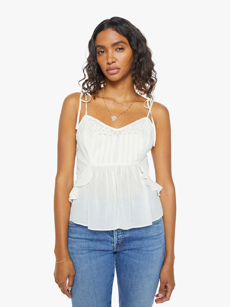 The Fluttering Top Fly Me Out MOTHER DENIM